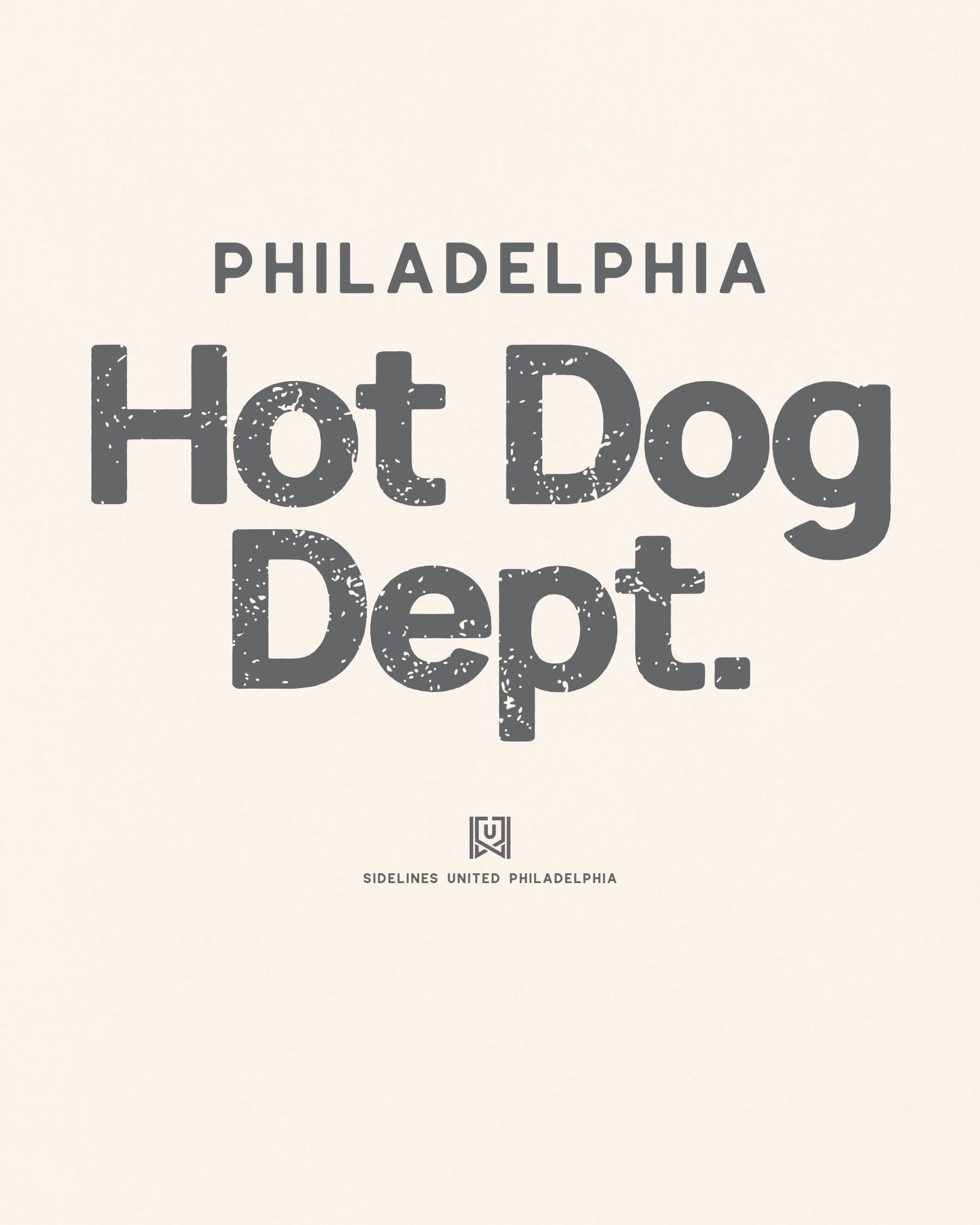 Philly Hot Dog Dept Tee - Vintage White - Zoom