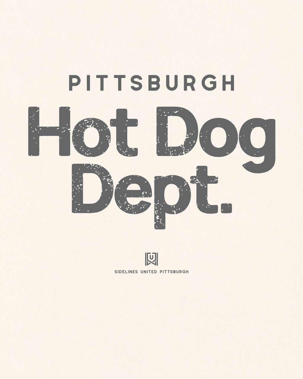 PGH Hot Dog Dept Tee - Vintage White - Zoom
