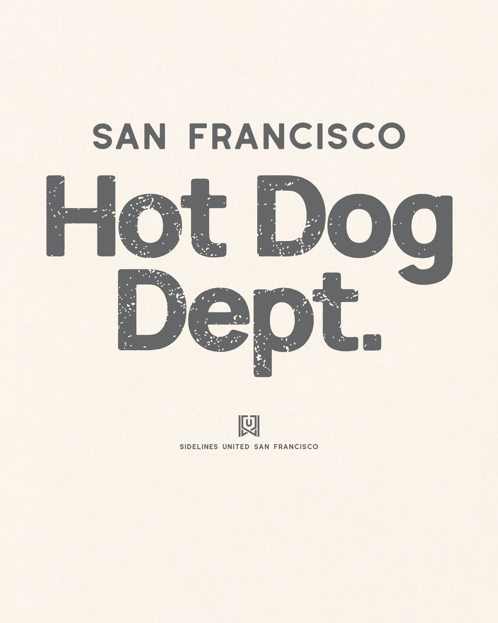SF Hot Dog Dept Tee - Vintage White - Zoom