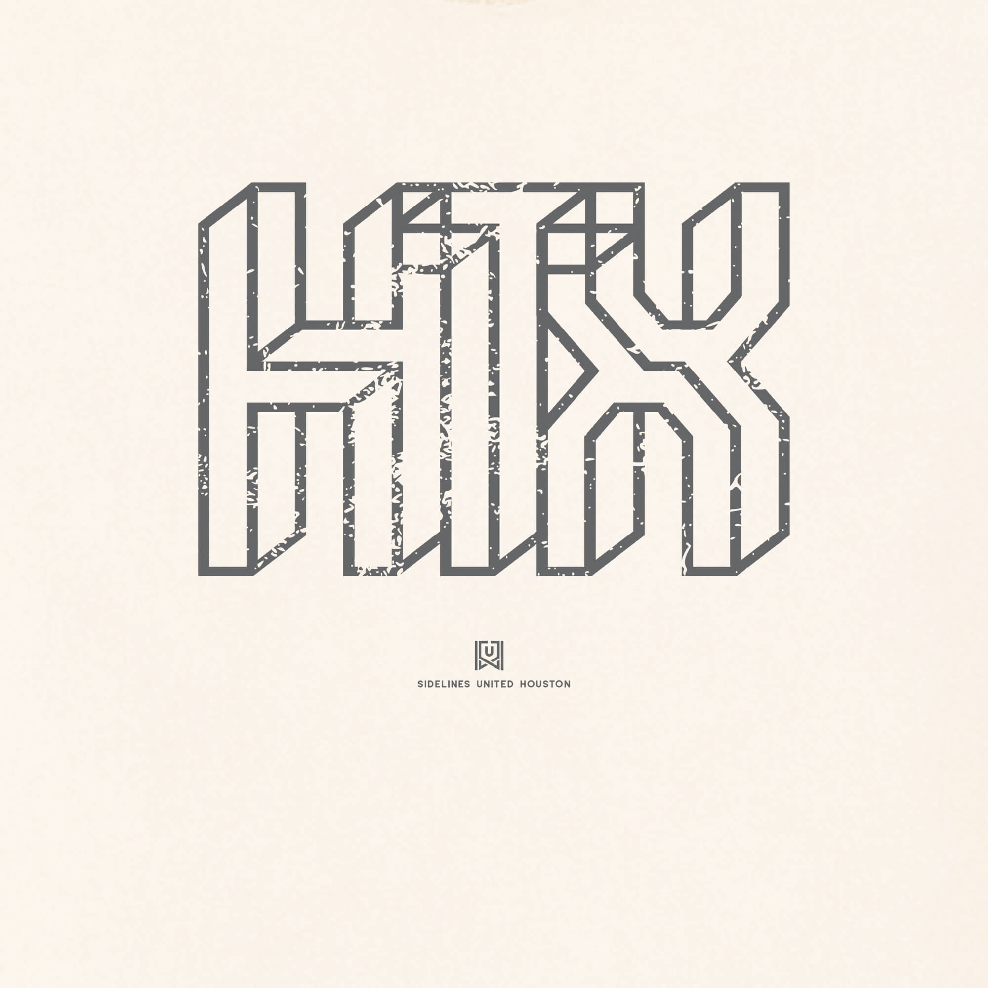 HOU Interlock Vintage White Tee