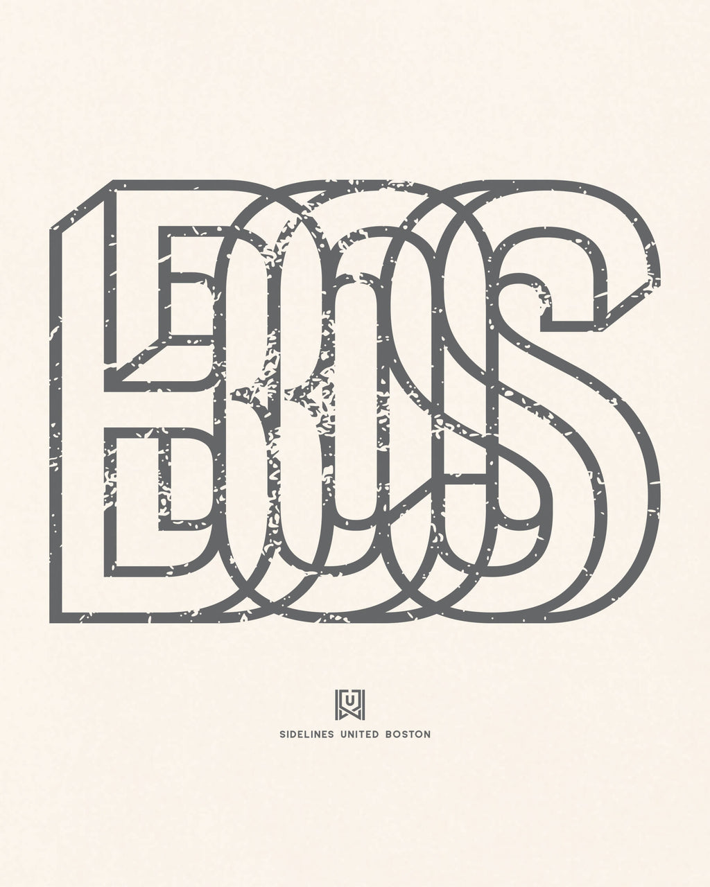 BOS Intersect Tee - Vintage White - Zoom