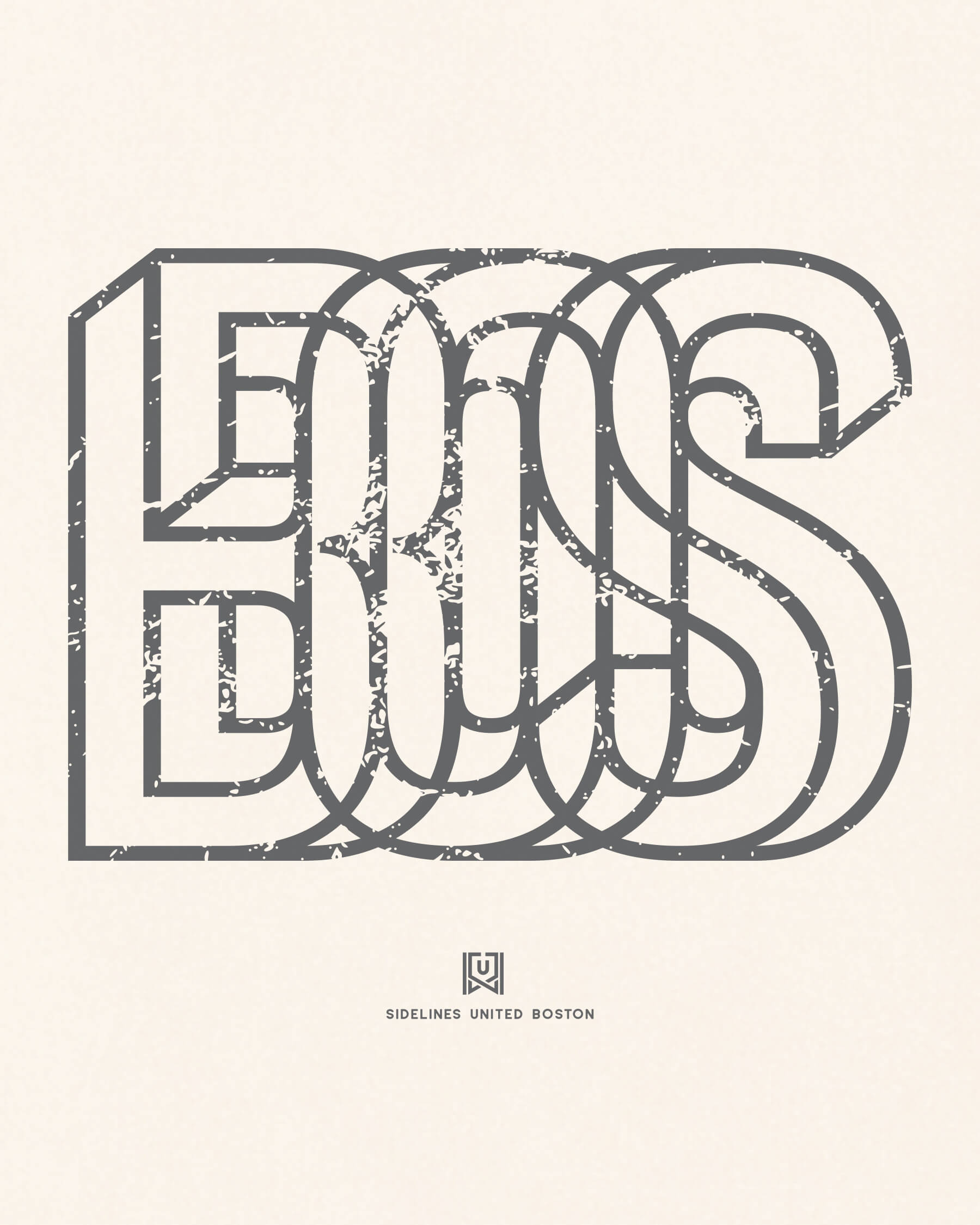 BOS Intersect Tee - Vintage White - Zoom