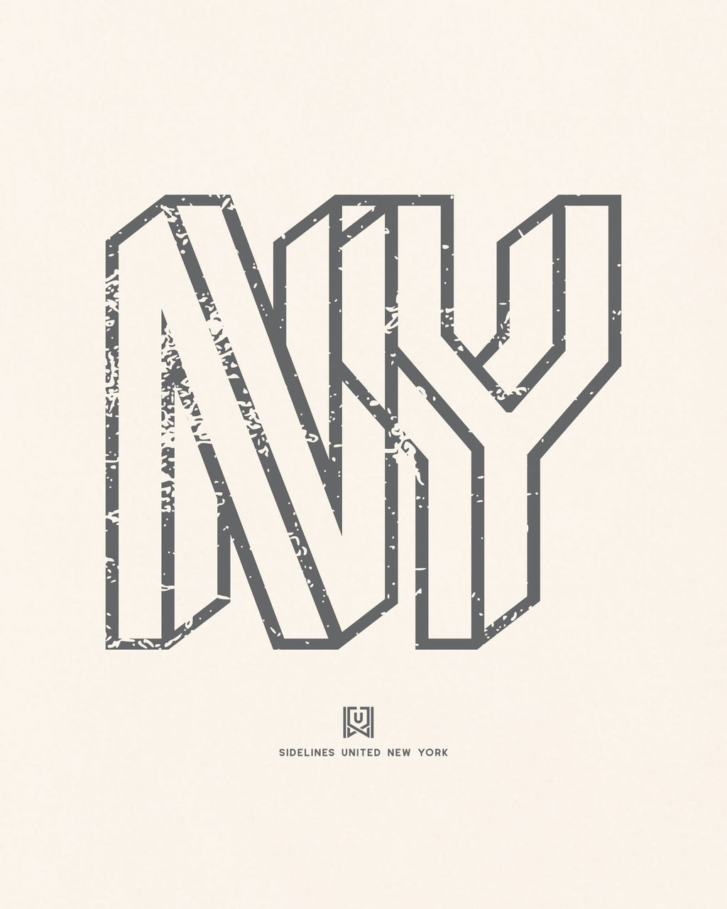 NY Intersect Tee - Vintage White - Zoom