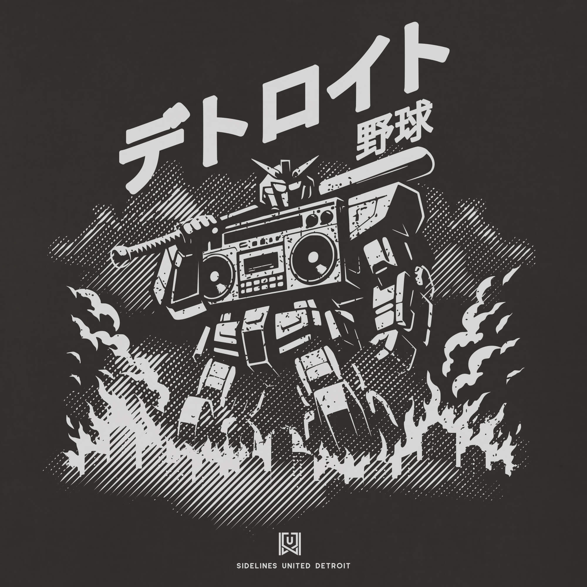DET Mech Black Tee