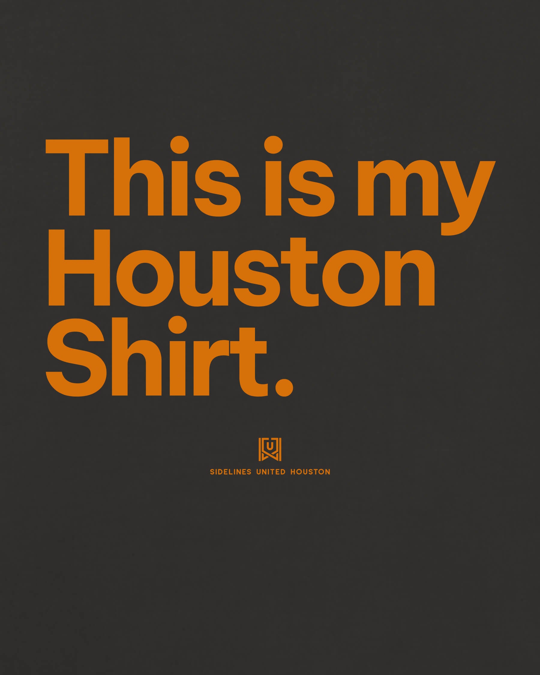 HOU My Shirt Tee - Washed Black / Orange - Zoom