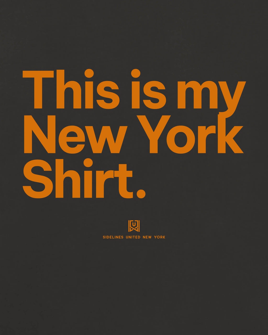 NY My Shirt Tee - Washed Black / Orange - Zoom