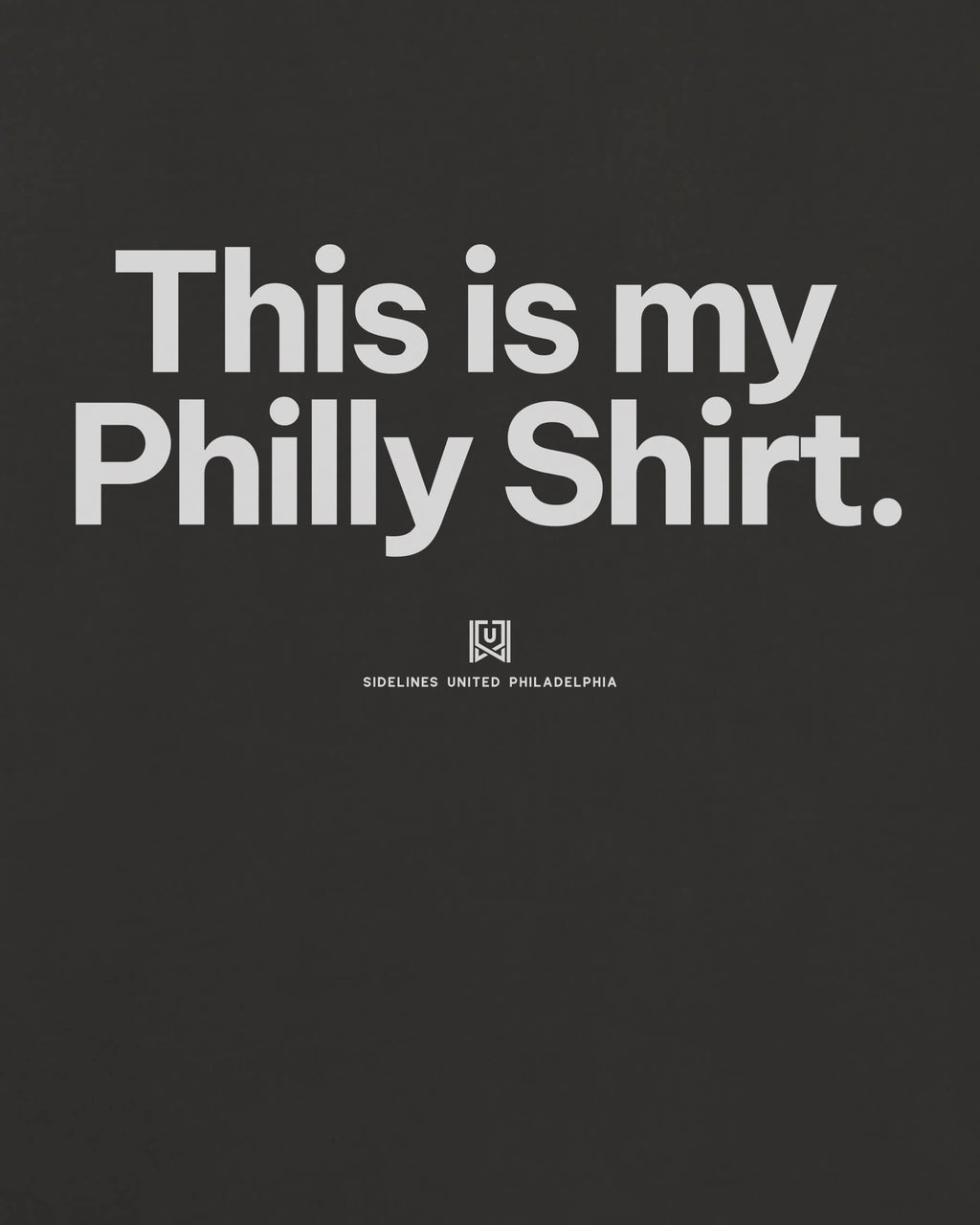 Philly My Shirt Tee - Washed Black / White - Zoom