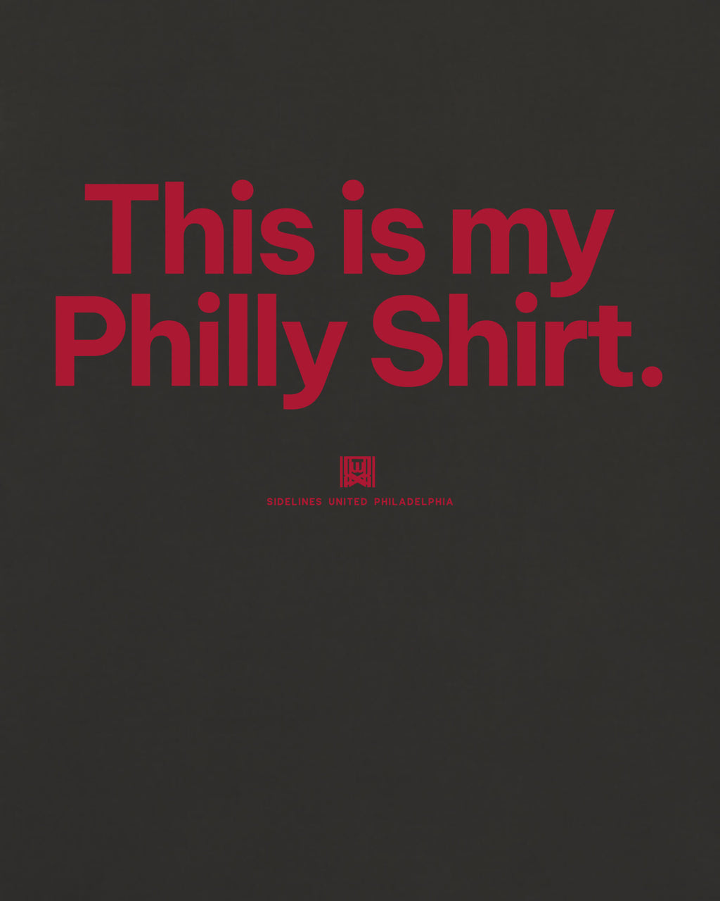 Philly My Shirt Tee - Washed Black / Red - Zoom