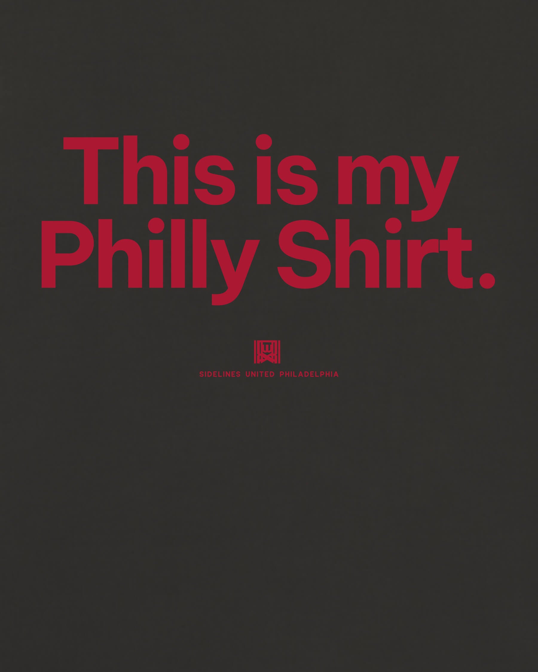 Philly My Shirt Tee - Washed Black / Red - Zoom
