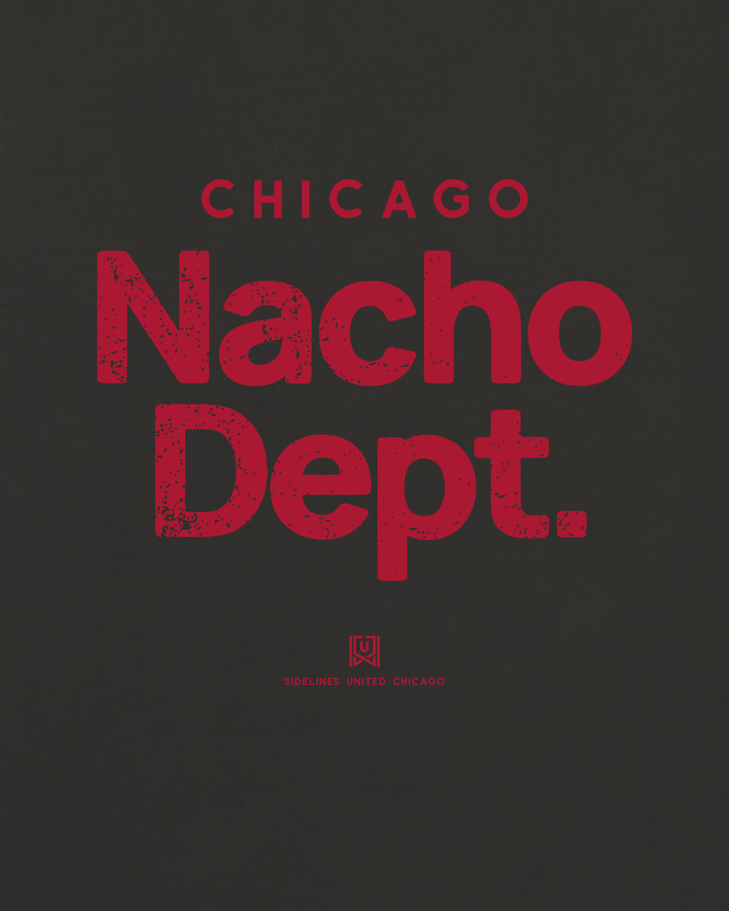 CHI Nacho Dept Tee - Washed Black / Red - Zoom