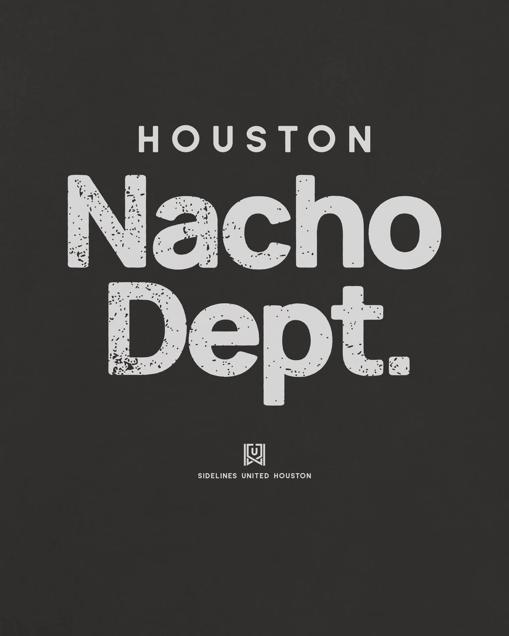 HOU Nacho Dept Tee - Washed Black / White - Zoom