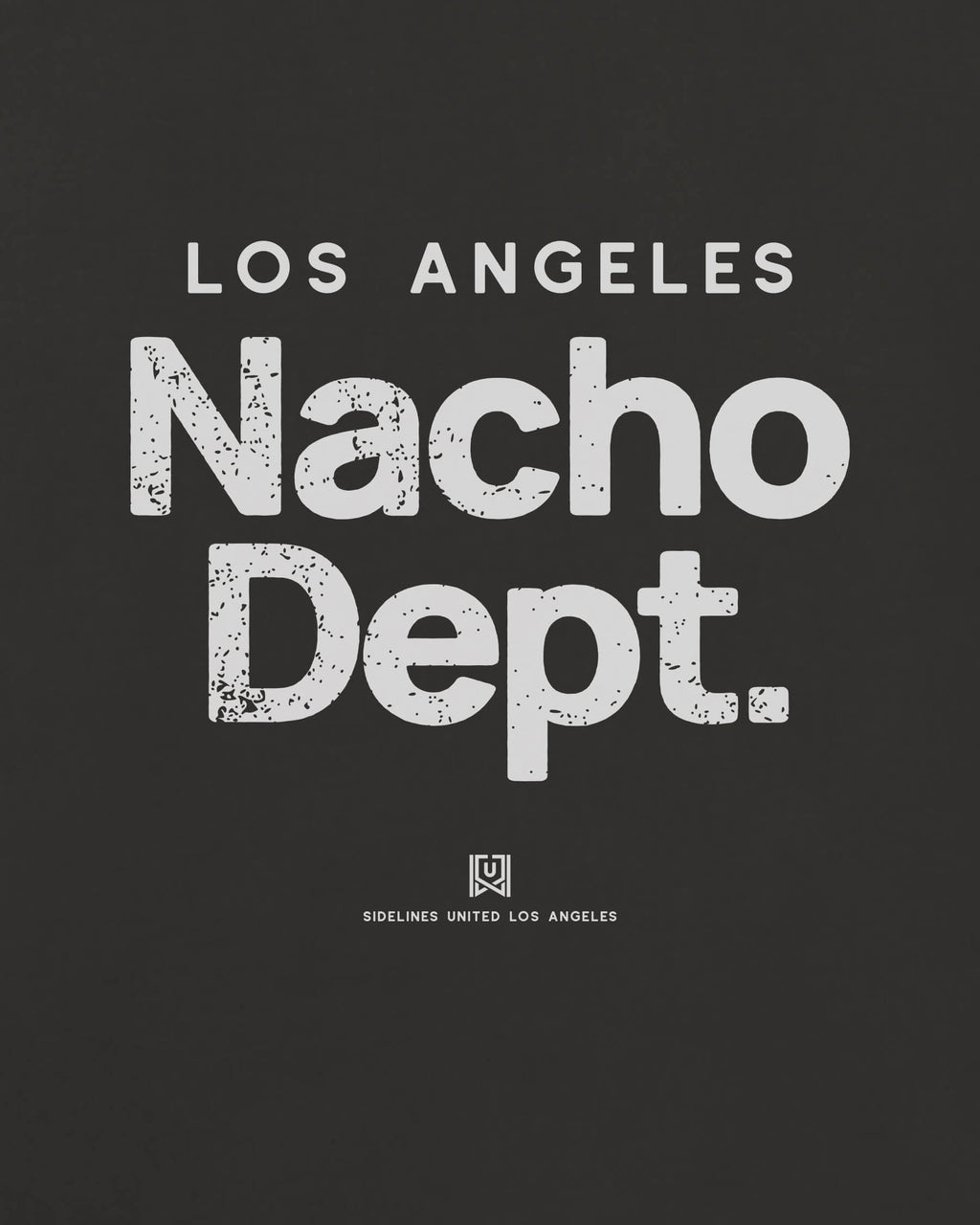 LA Nacho Dept Tee - Washed Black / White - Zoom