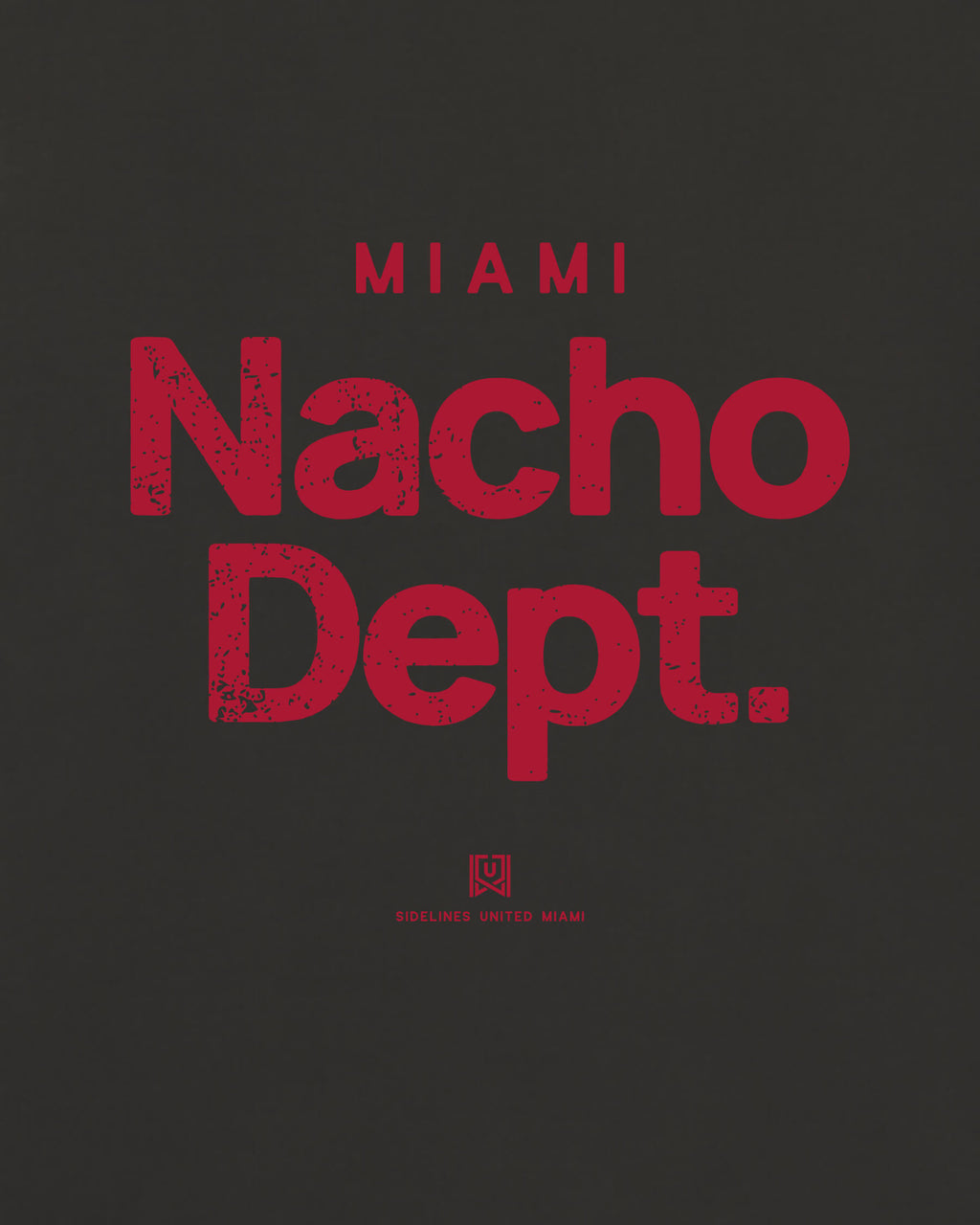 MIA Nacho Dept Tee - Washed Black / Red - Zoom
