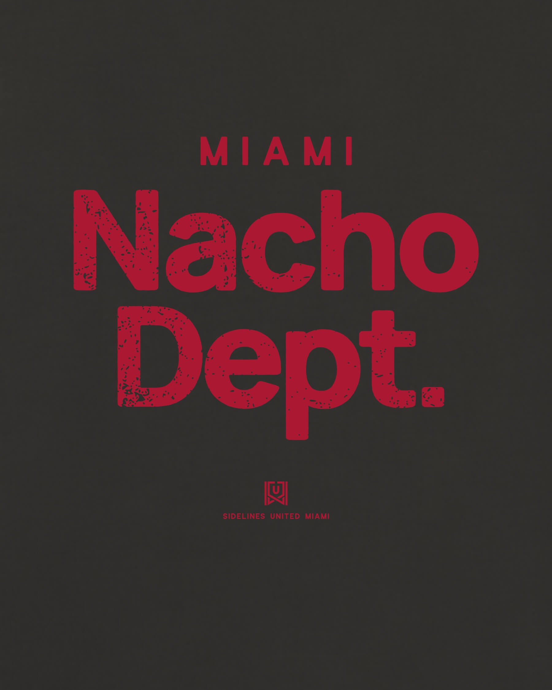 MIA Nacho Dept Tee - Washed Black / Red - Zoom