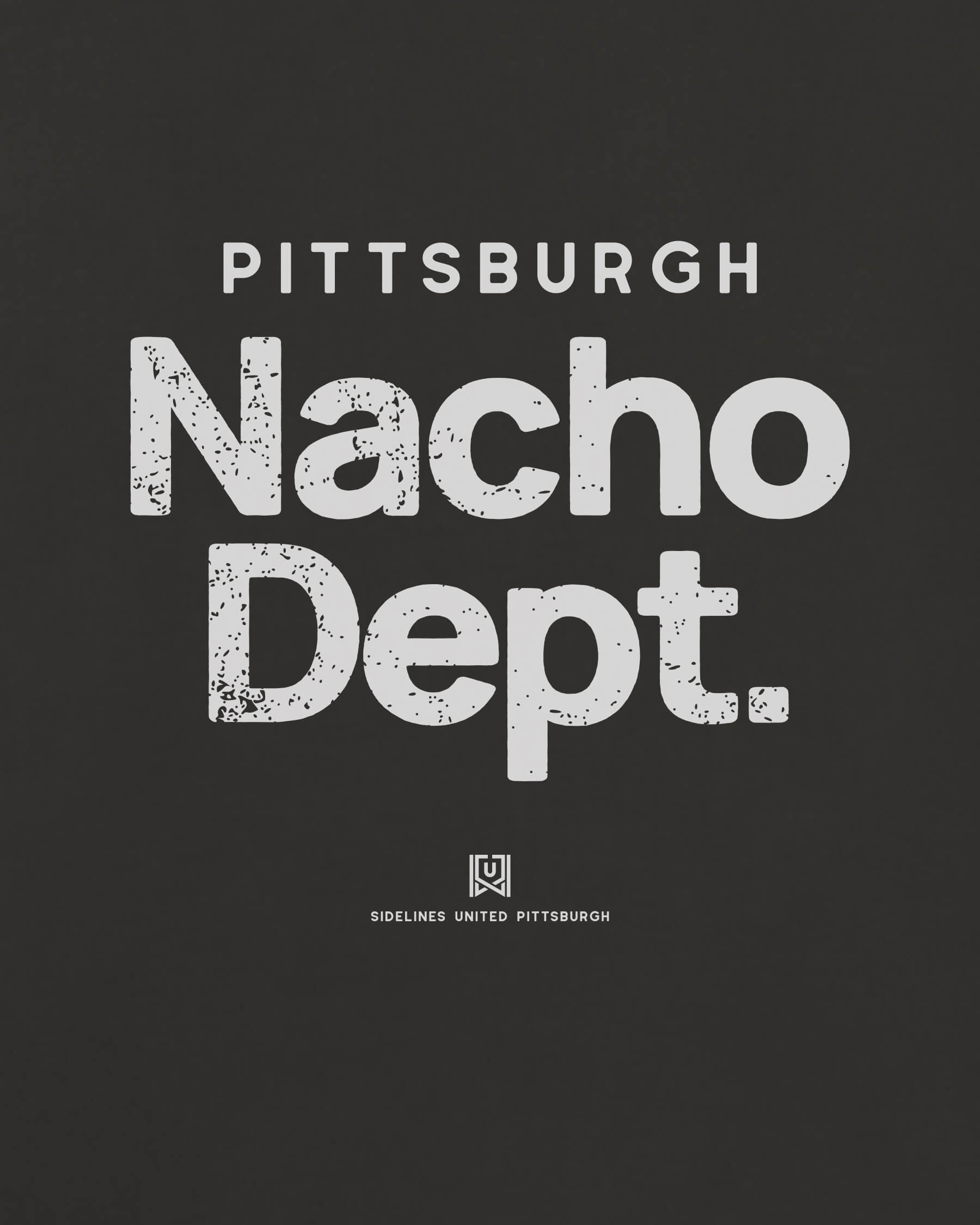 PGH Nacho Dept Tee - Washed Black / White - Zoom