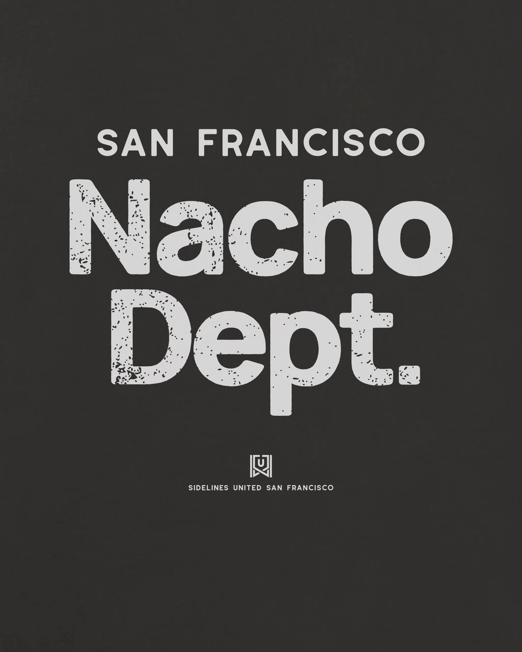 SF Nacho Dept Tee - Washed Black / White - Zoom
