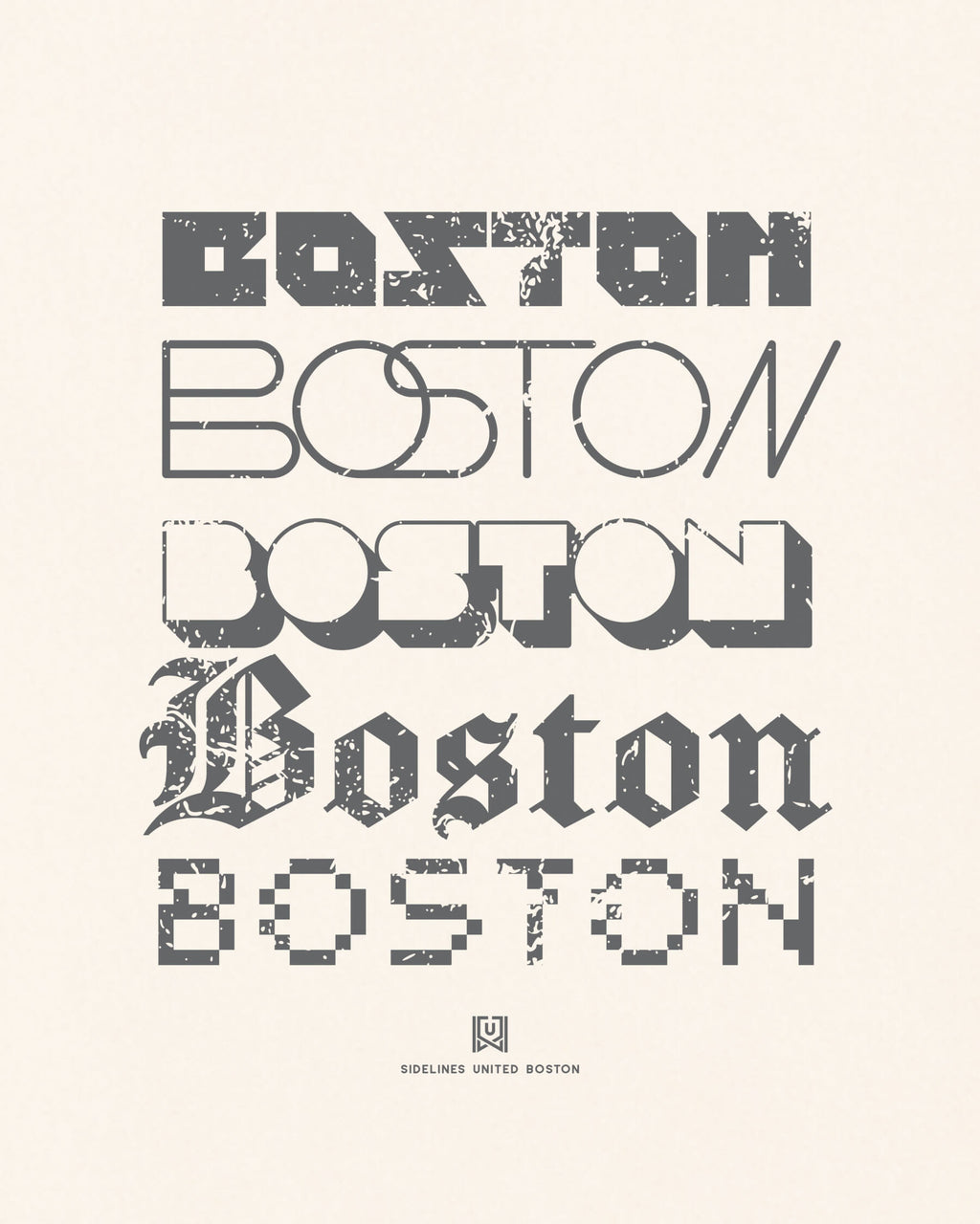 BOS Not Your Type Vintage White Tee