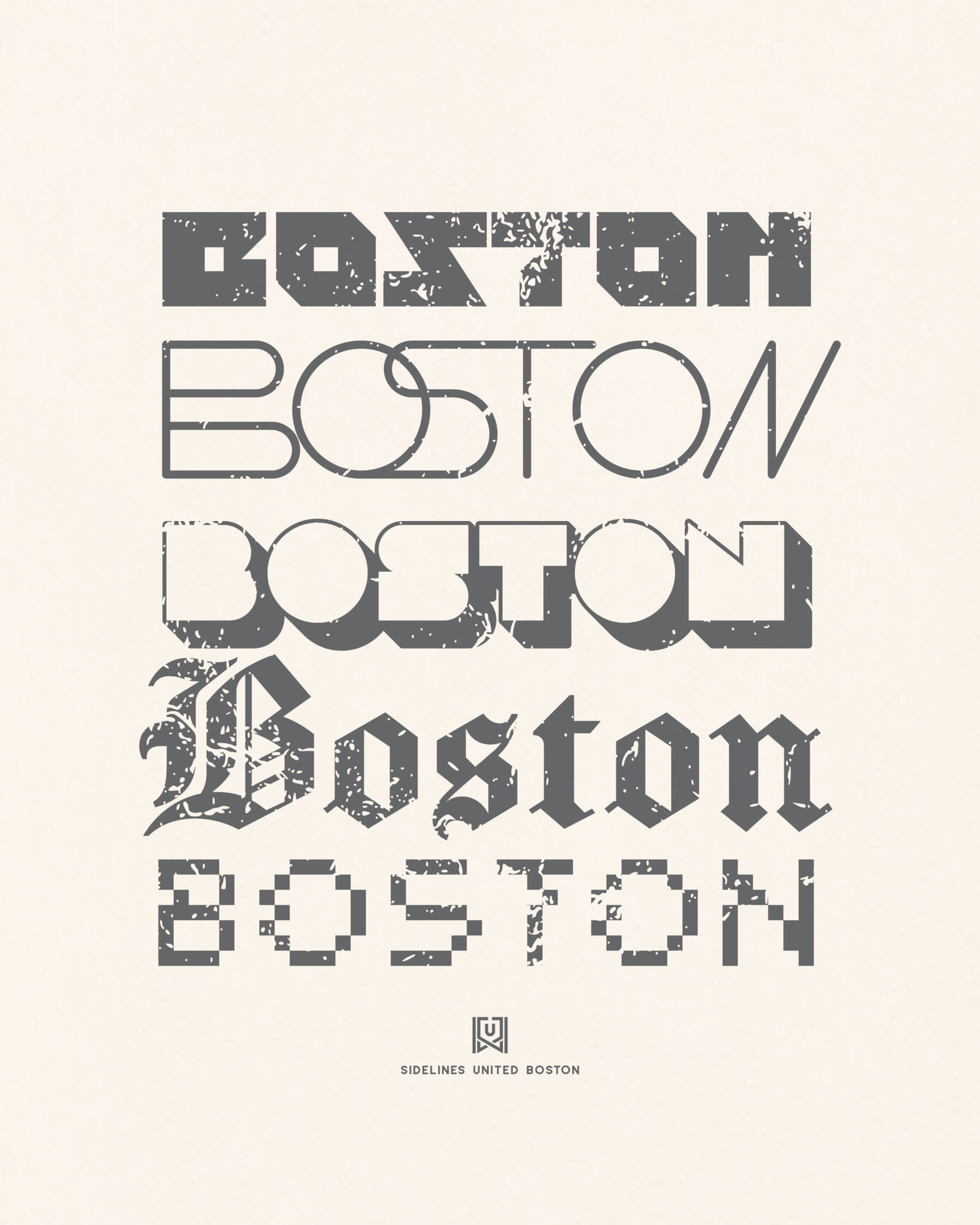 BOS Not Your Type Vintage White Tee