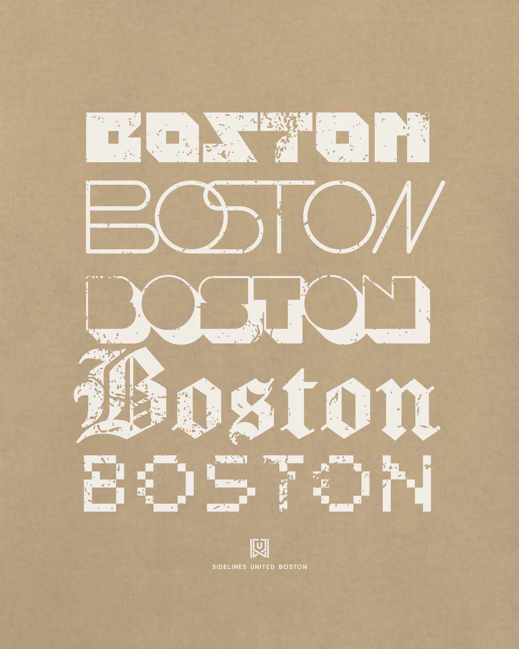 BOS Not Your Type Khaki Tee
