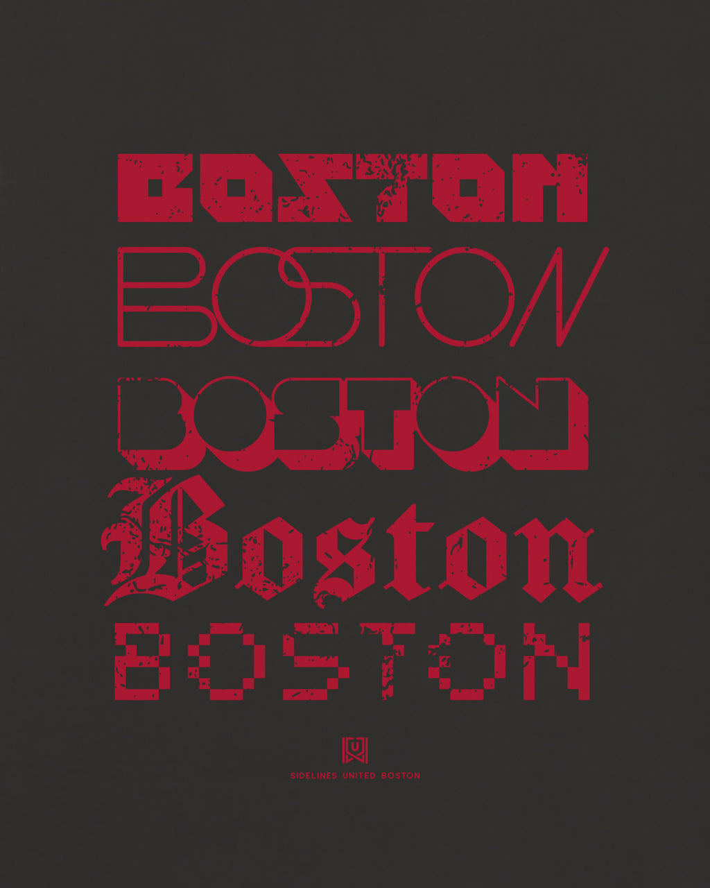 BOS Not Your Type Black Tee