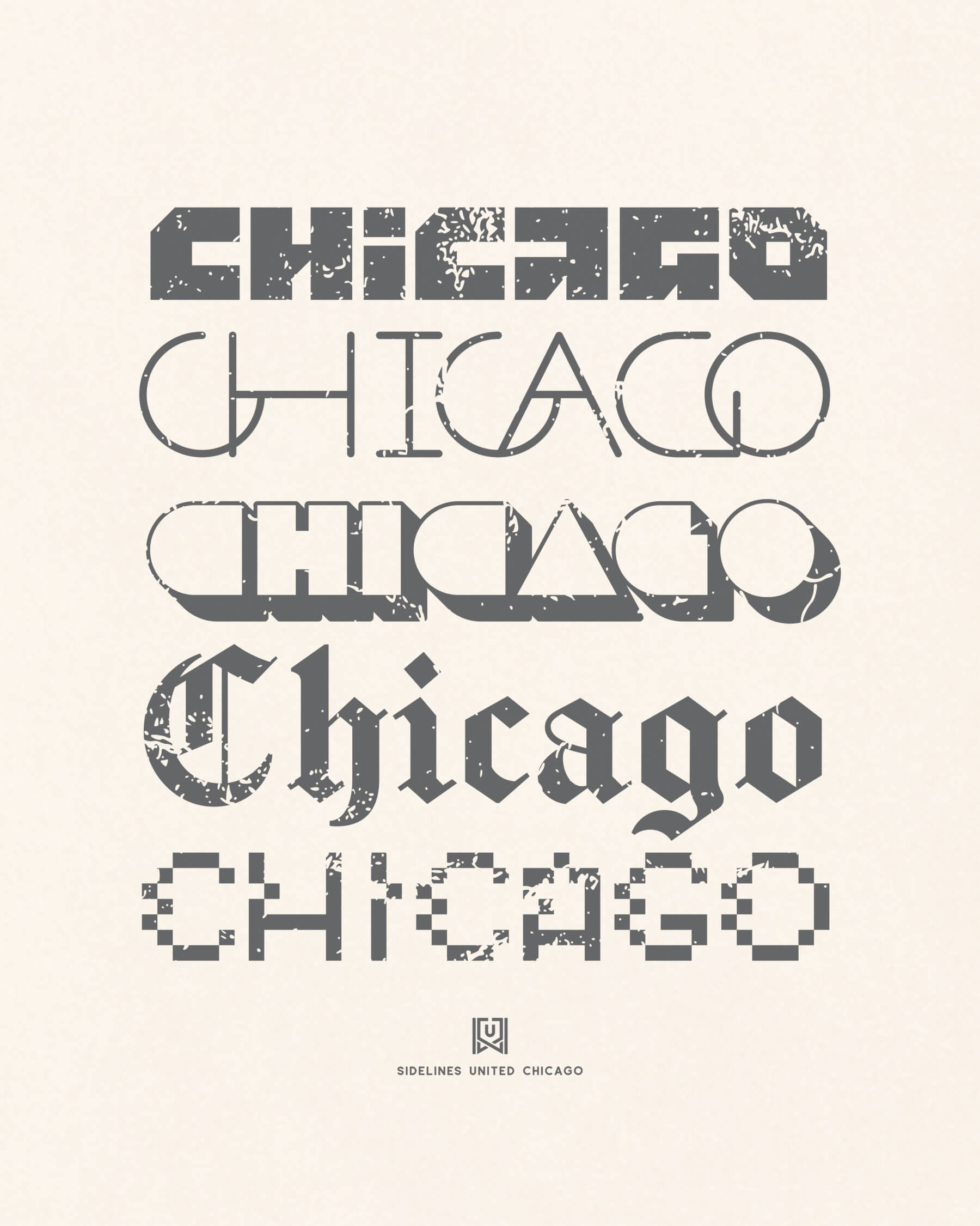 CHI Not Your Type Tee - Vintage White - Zoom
