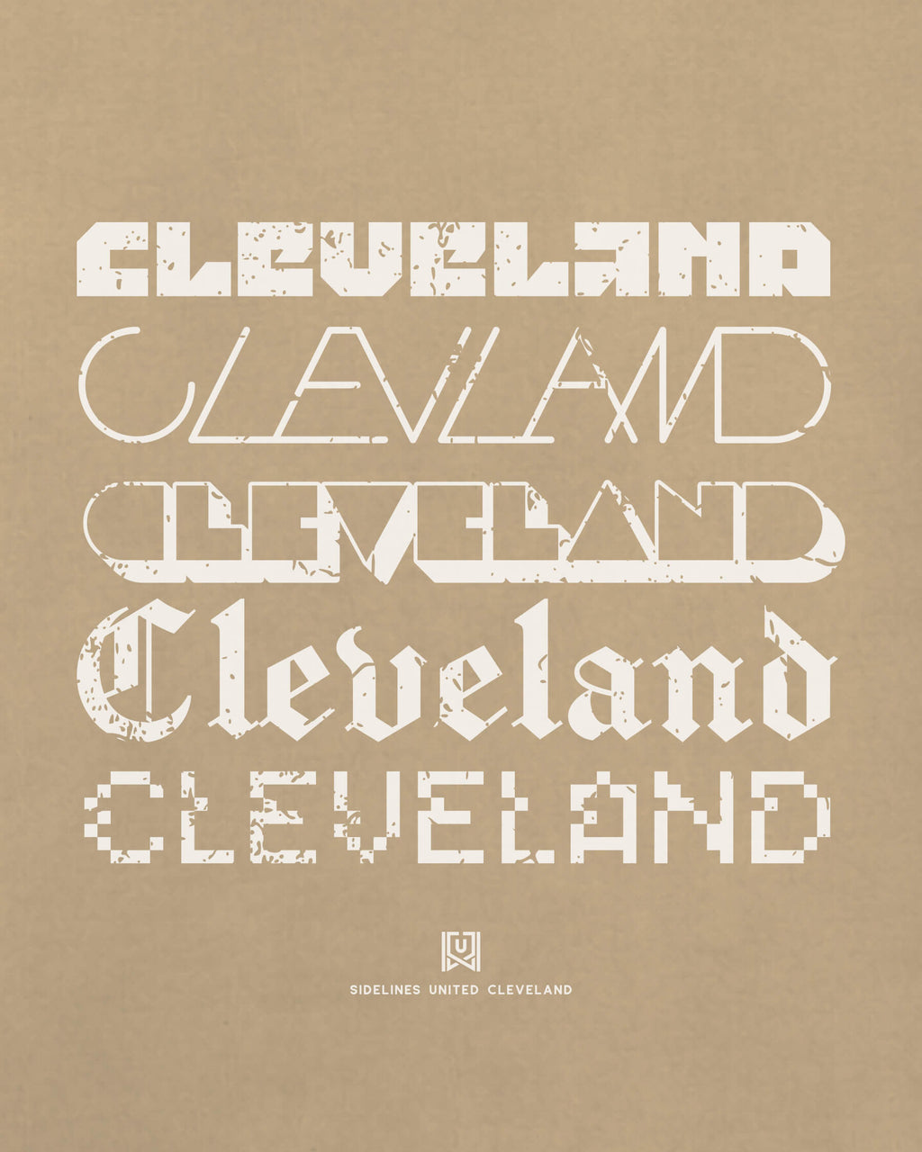 CLE Not Your Type Khaki Tee