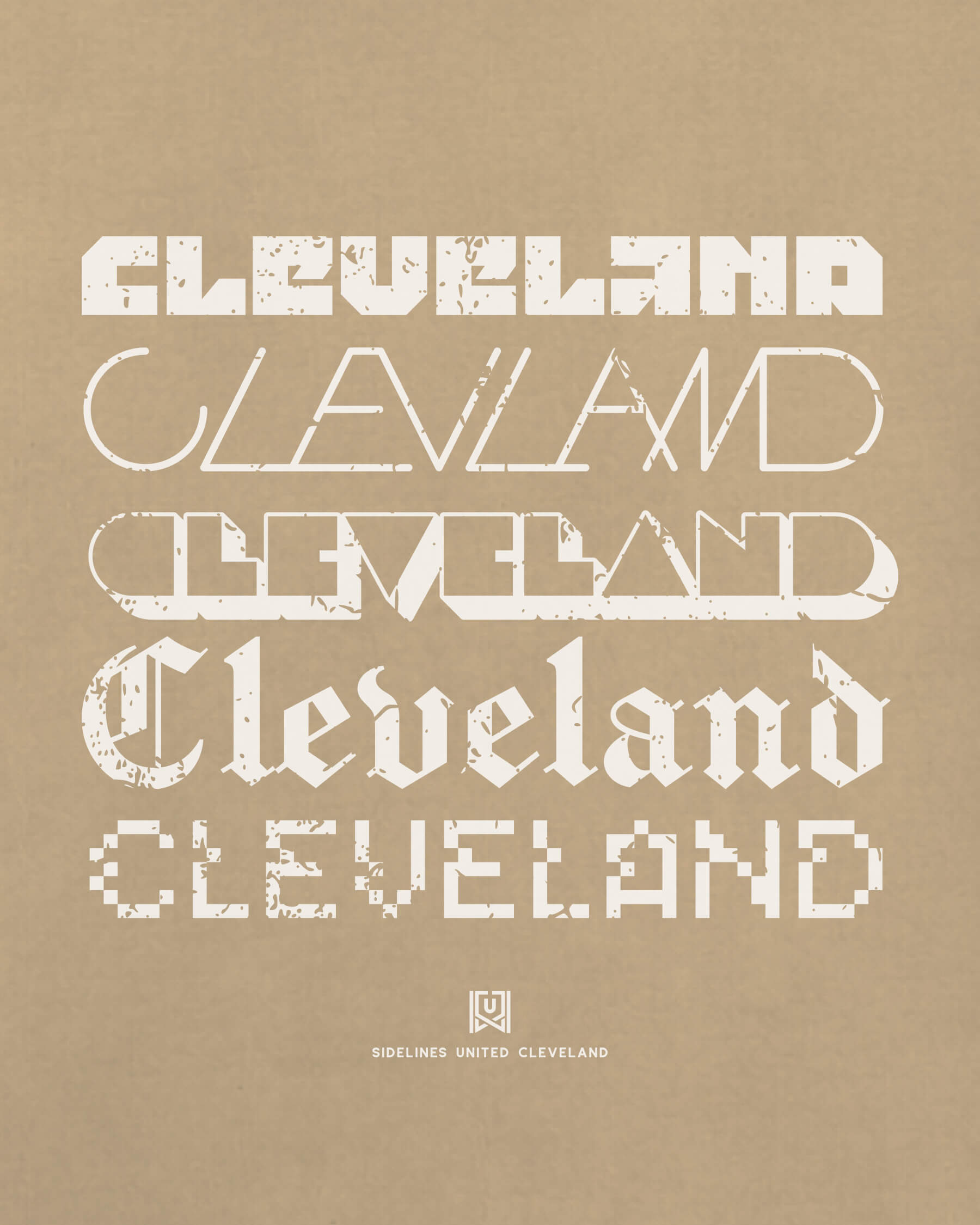 CLE Not Your Type Khaki Tee