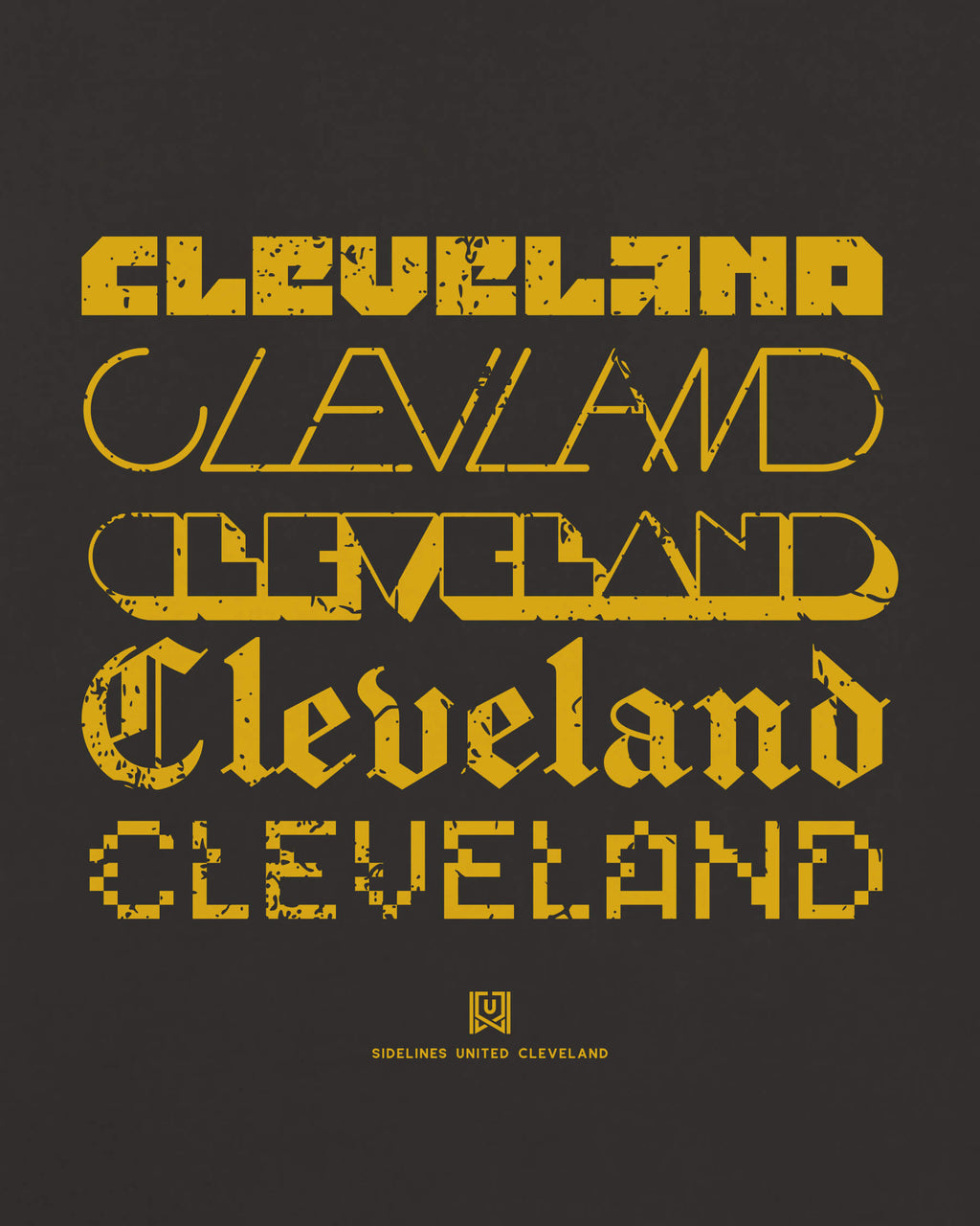 CLE Not Your Type Black Tee