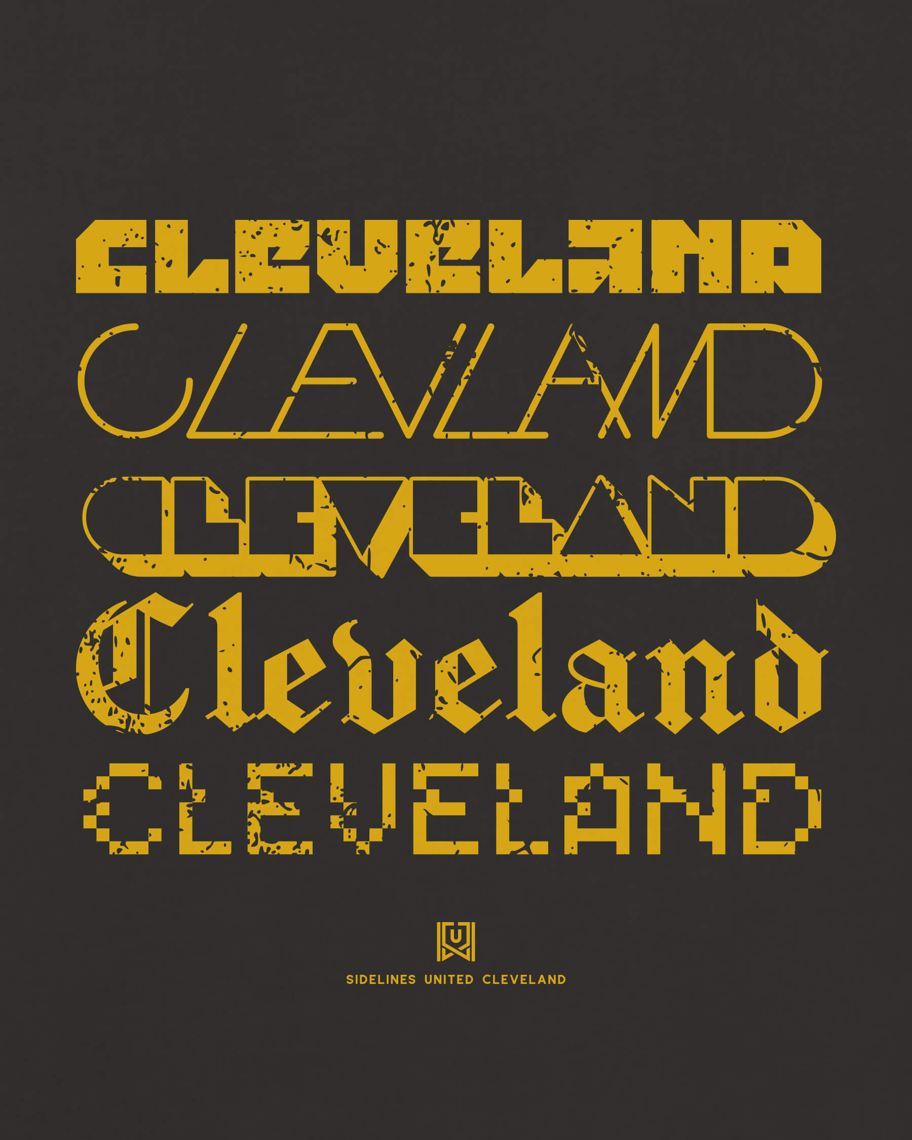 CLE Not Your Type Black Tee