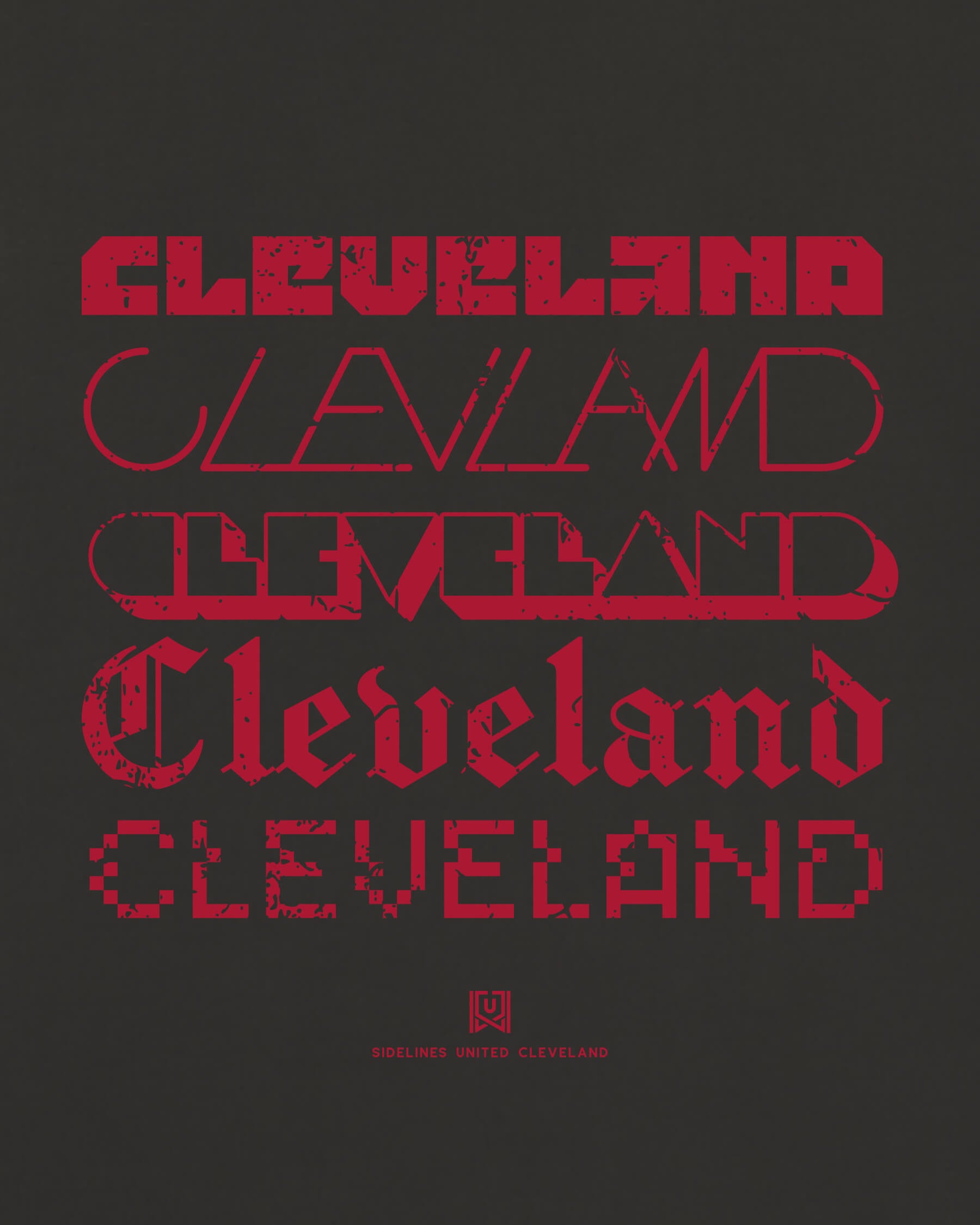 CLE Not Your Type Black Tee