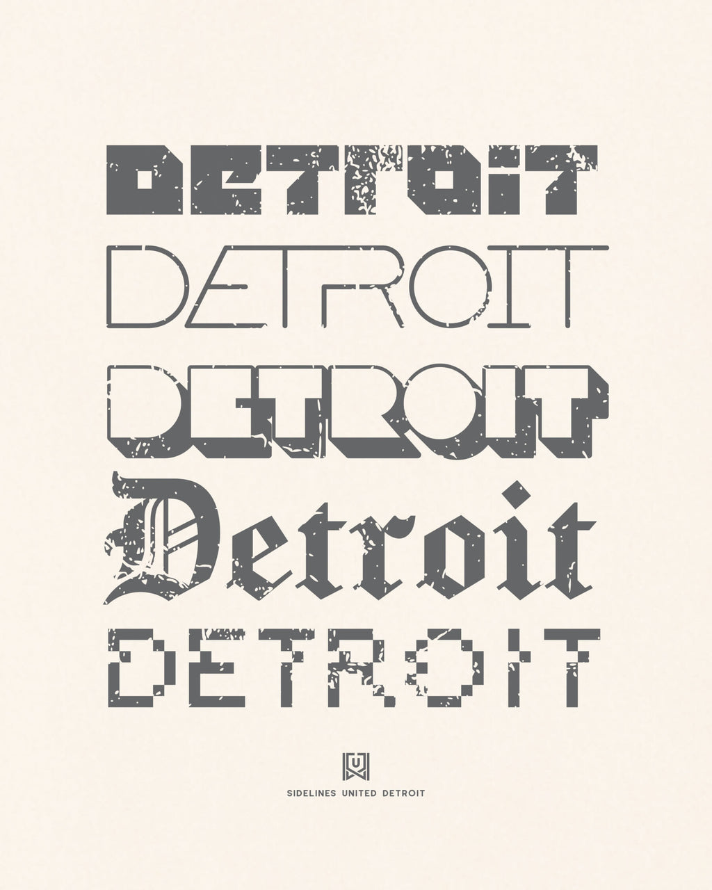DET Not Your Type Vintage White Tee