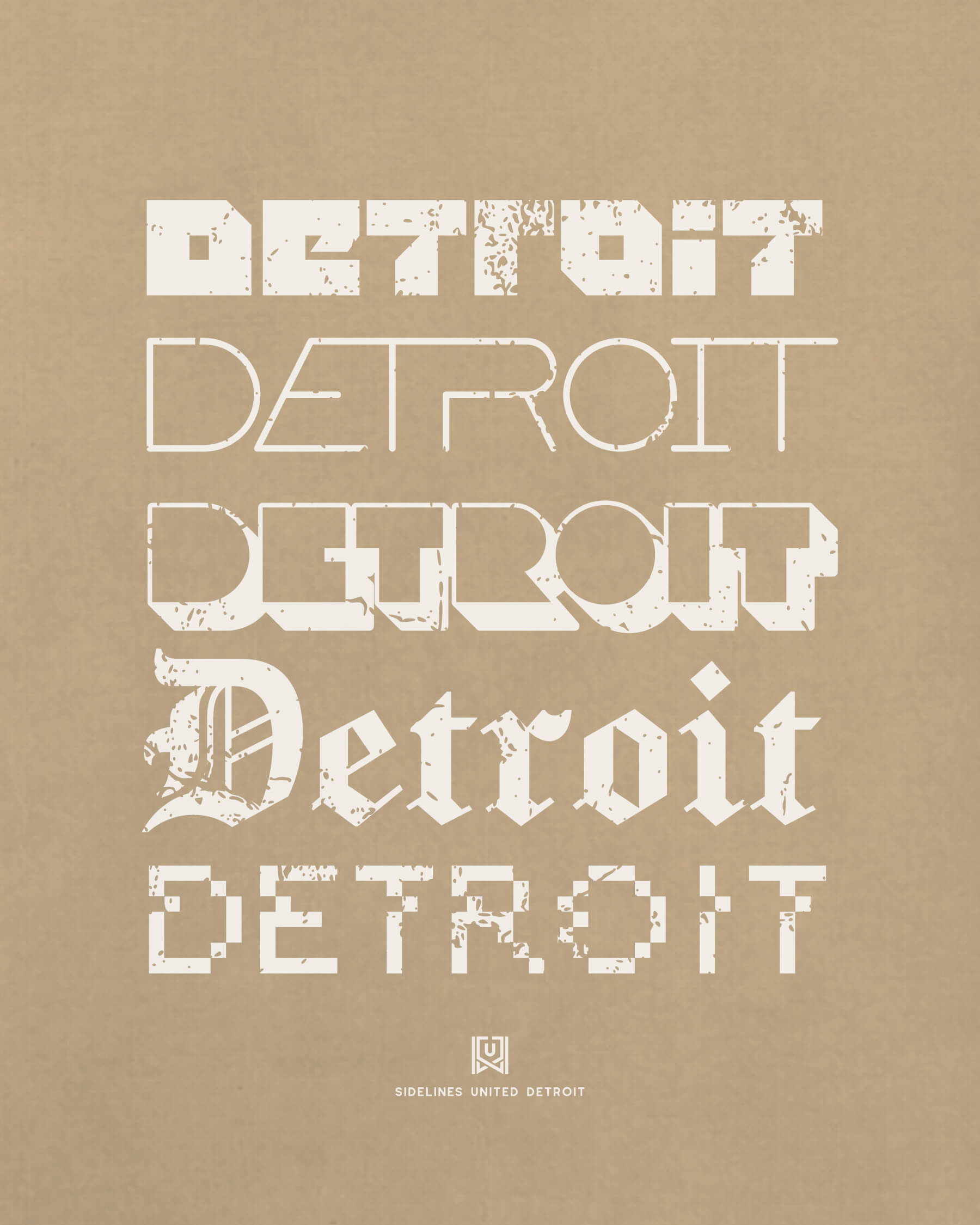 DET Not Your Type Khaki Tee