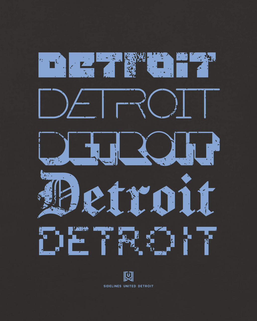 DET Not Your Type Black Tee