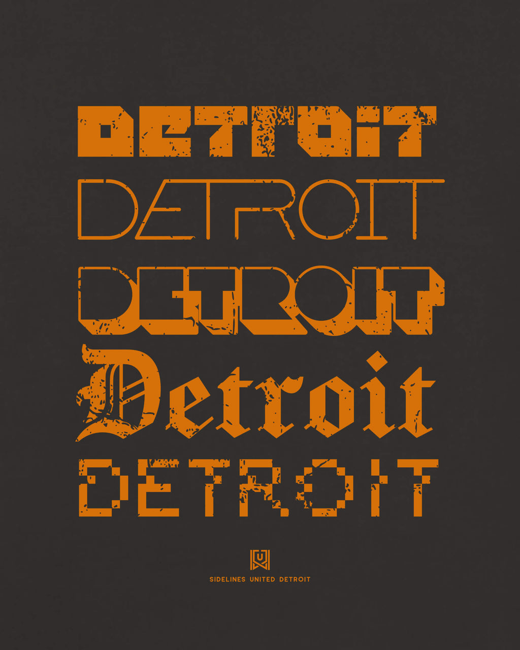 DET Not Your Type Black Tee