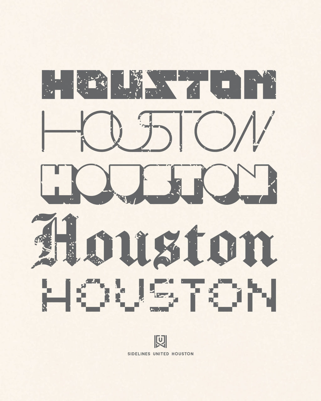 HOU Not Your Type Vintage White Tee