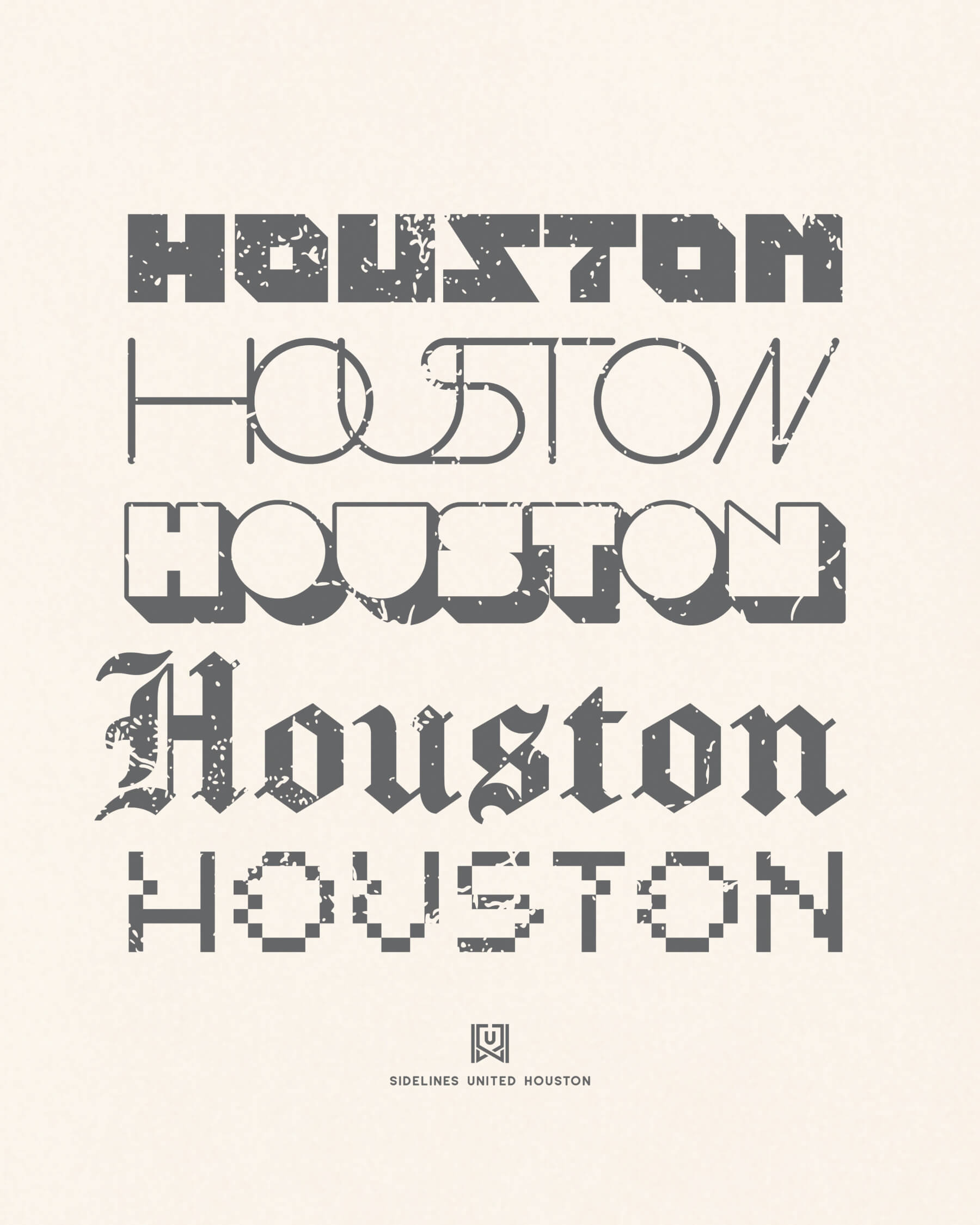 HOU Not Your Type Vintage White Tee
