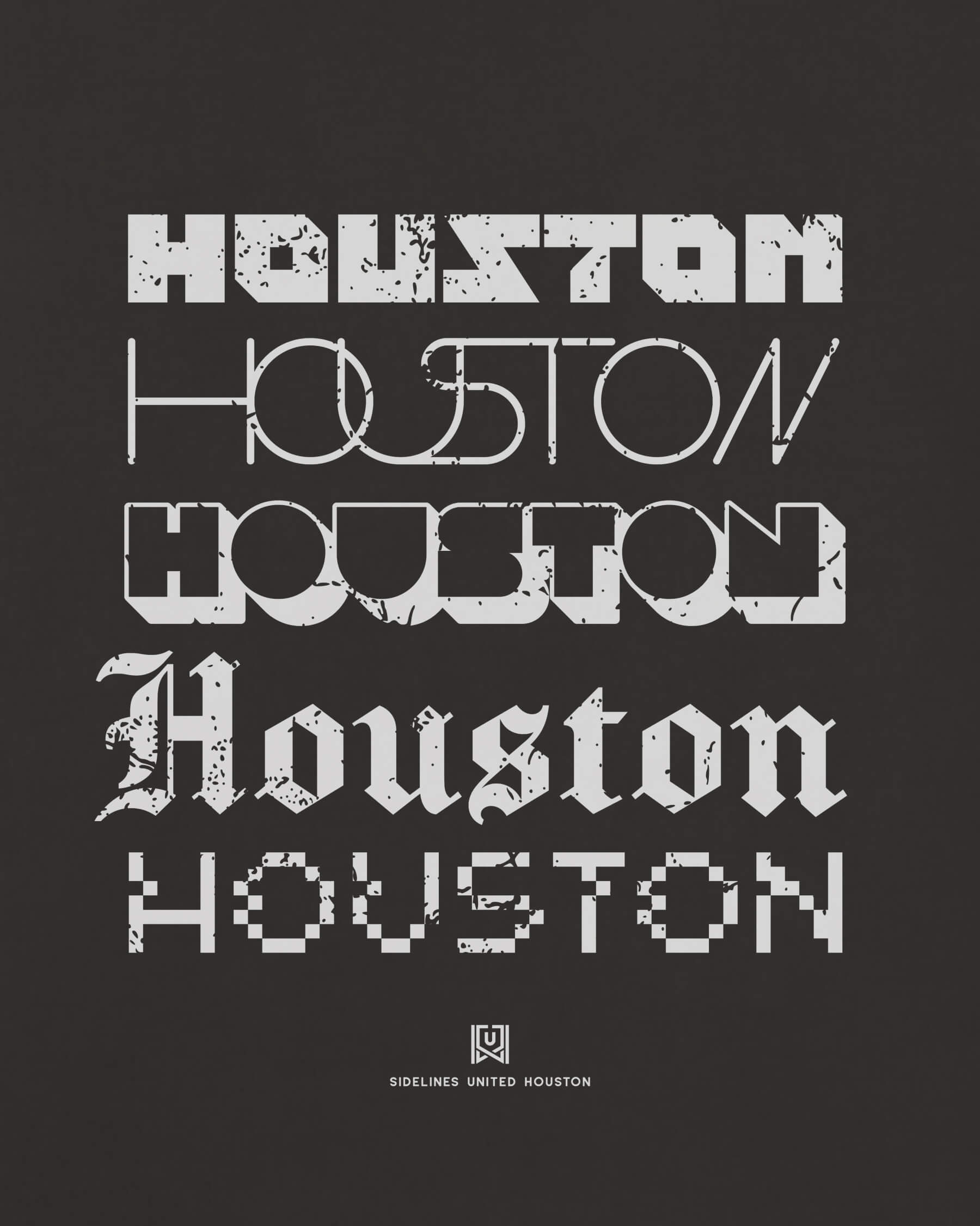 HOU Not Your Type Black Tee