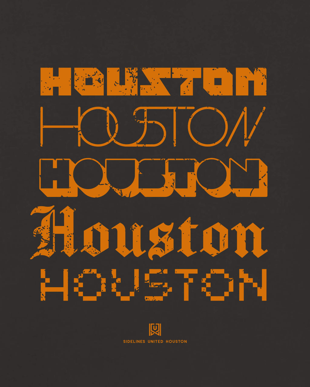 HOU Not Your Type Black Tee