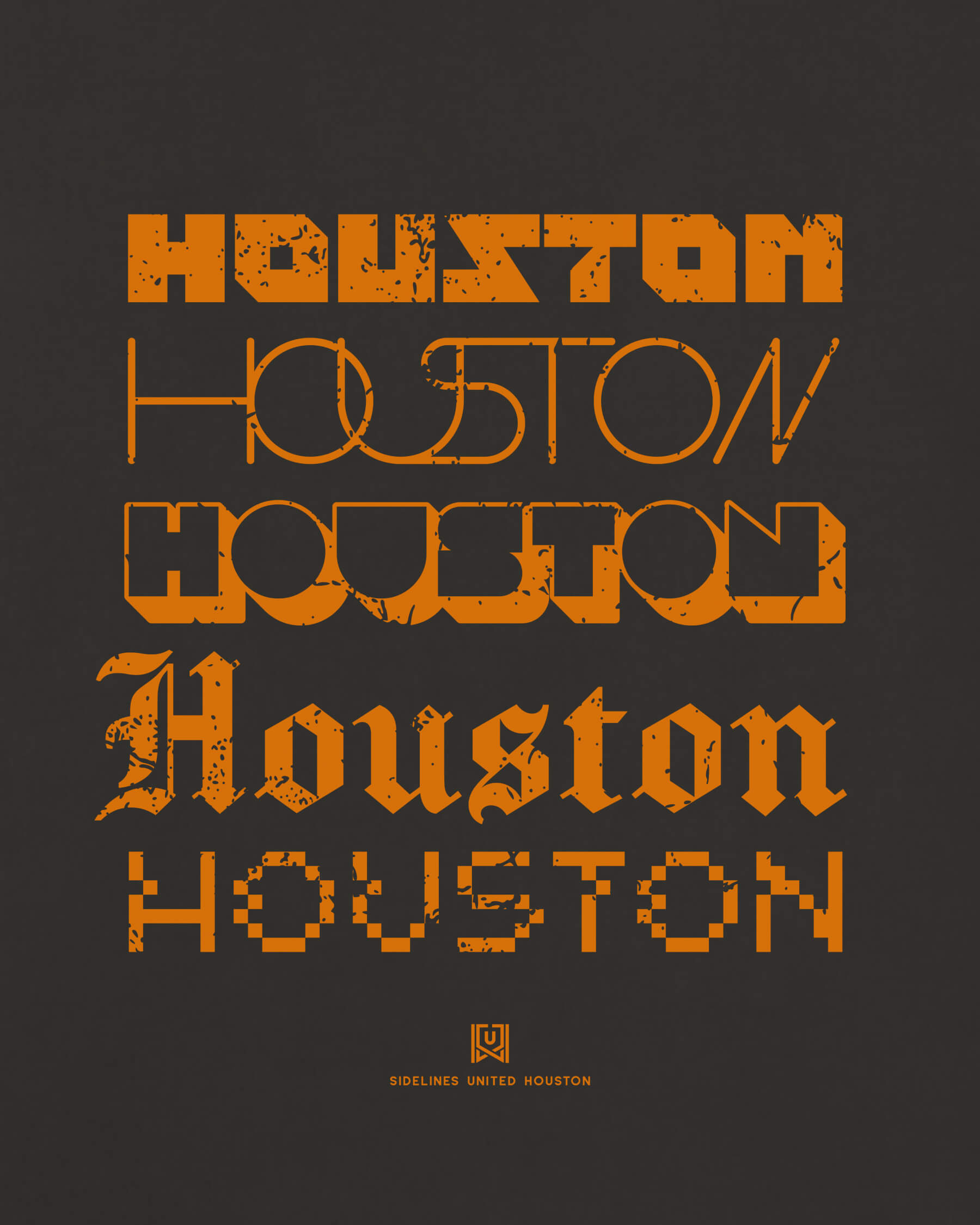 HOU Not Your Type Black Tee