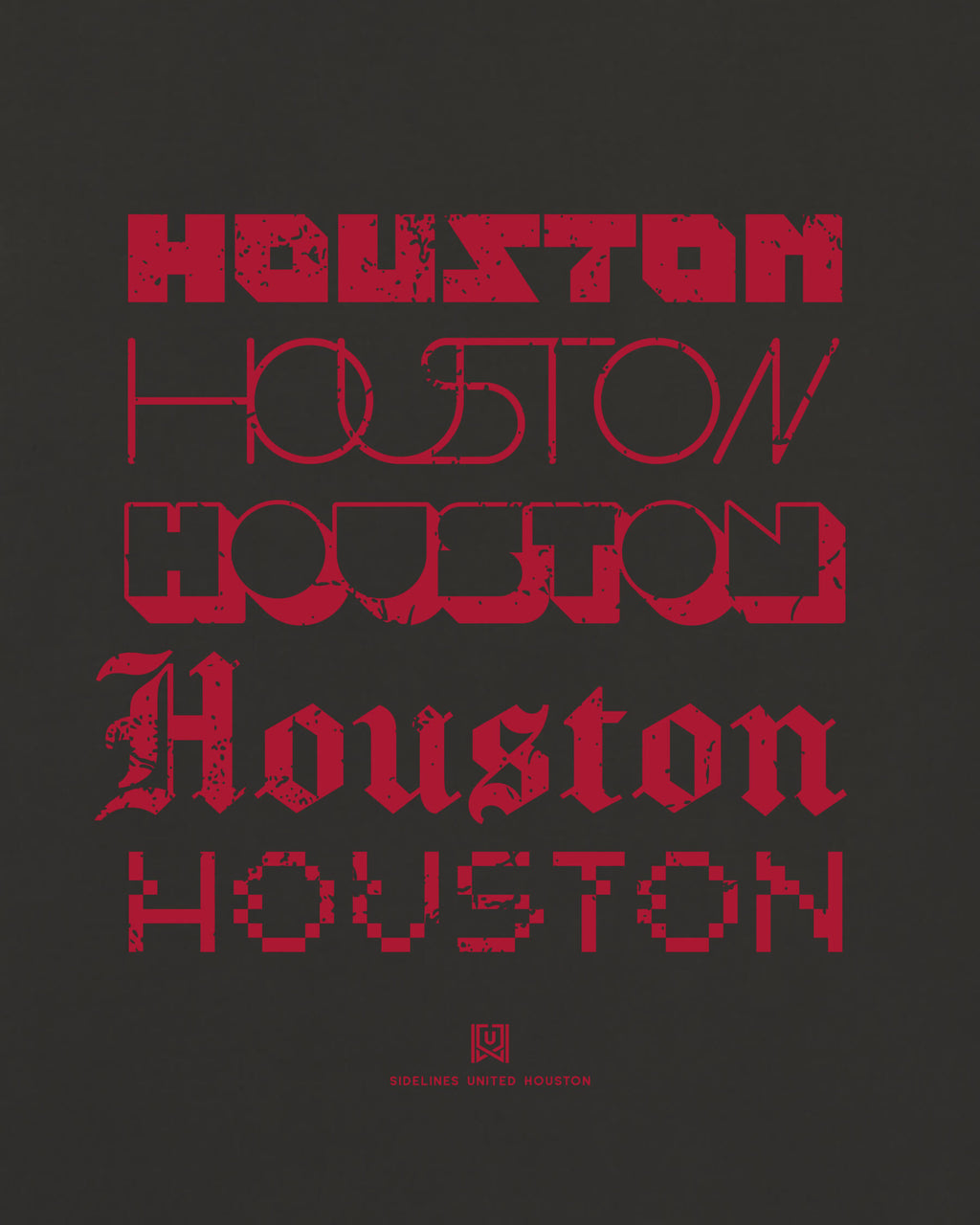 HOU Not Your Type Black Tee