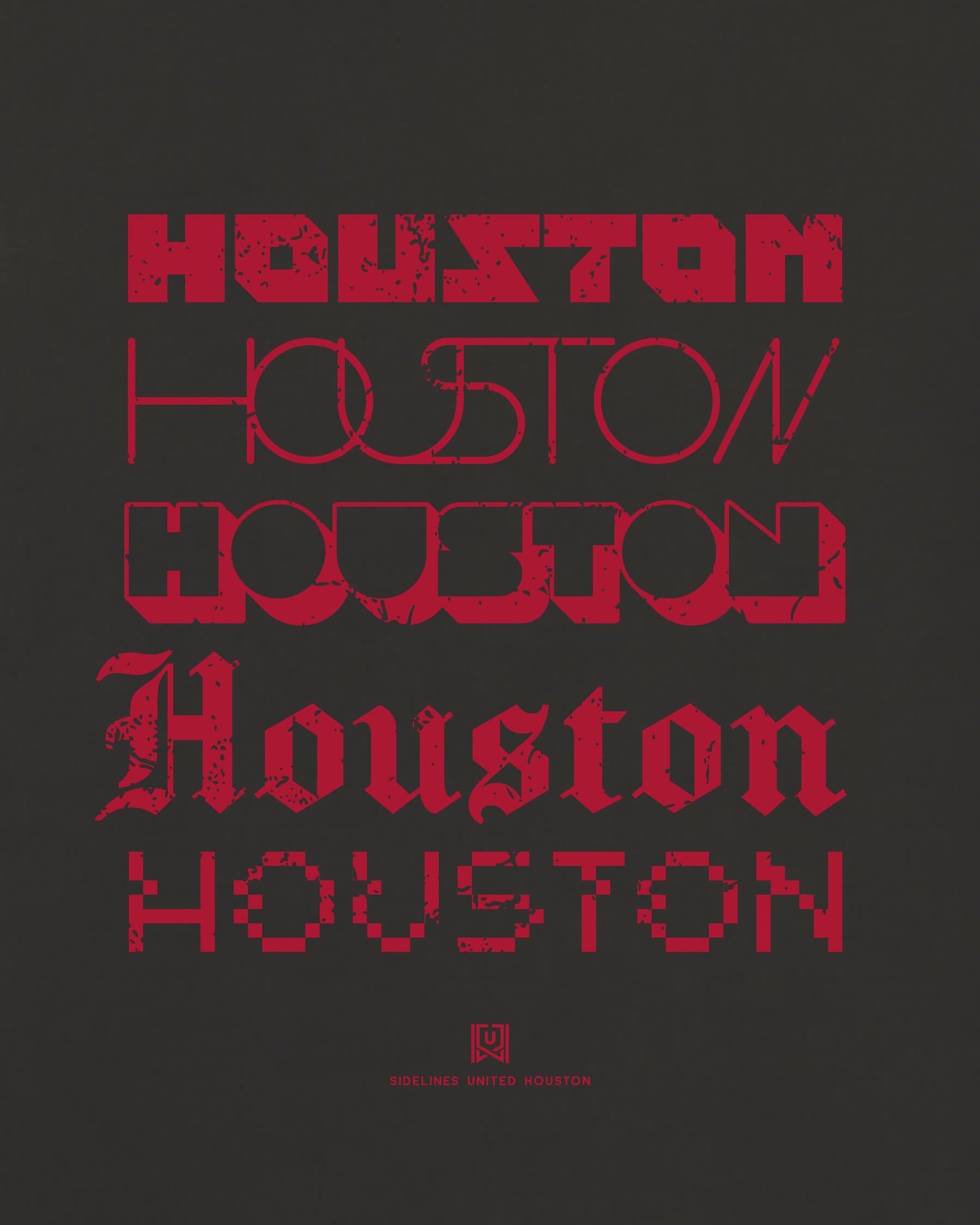 HOU Not Your Type Black Tee