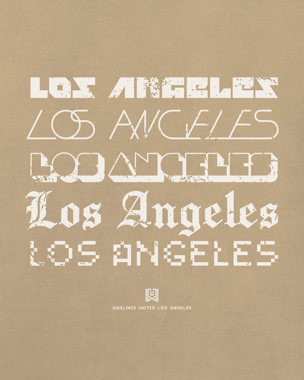 LA Not Your Type Khaki Tee