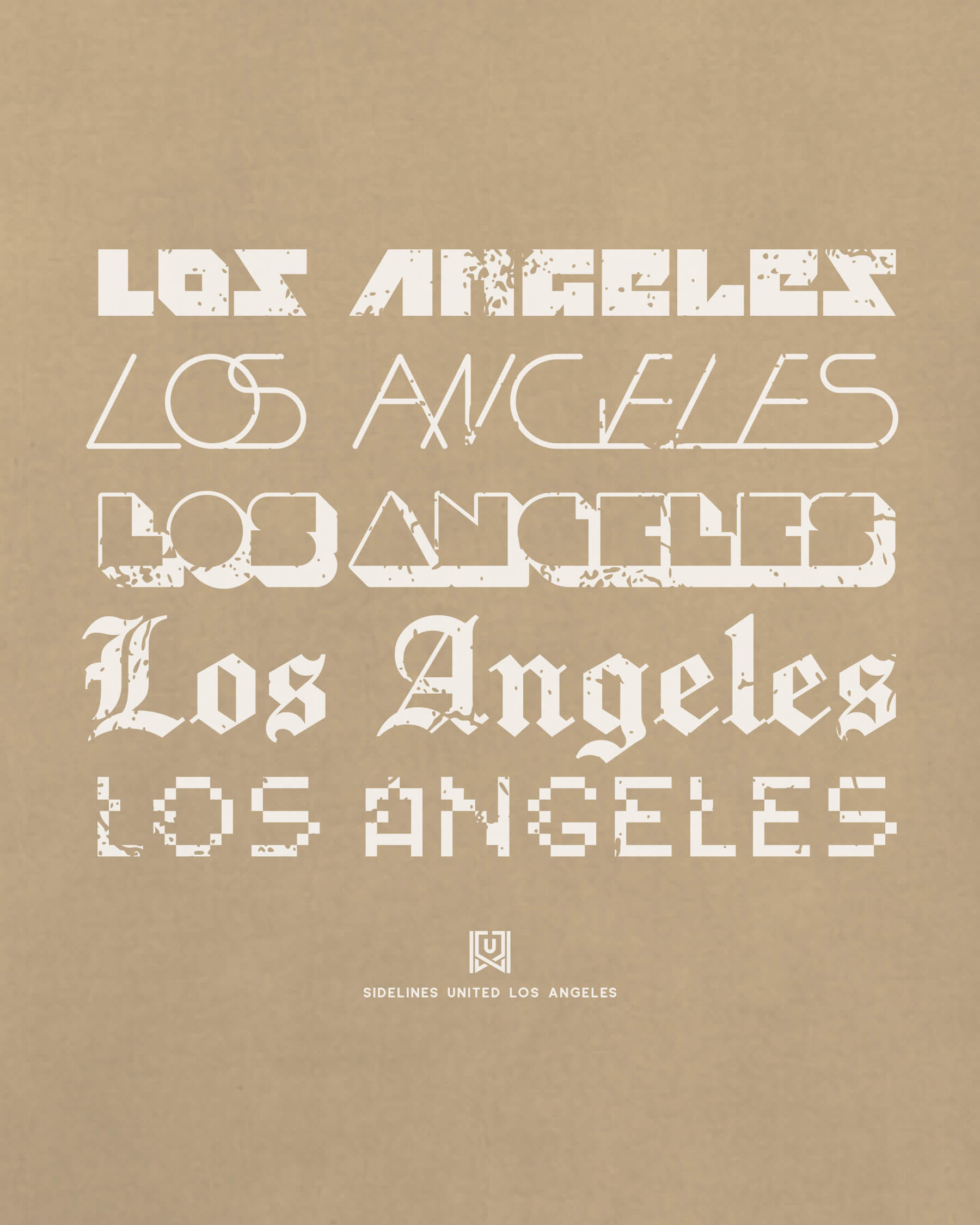 LA Not Your Type Khaki Tee