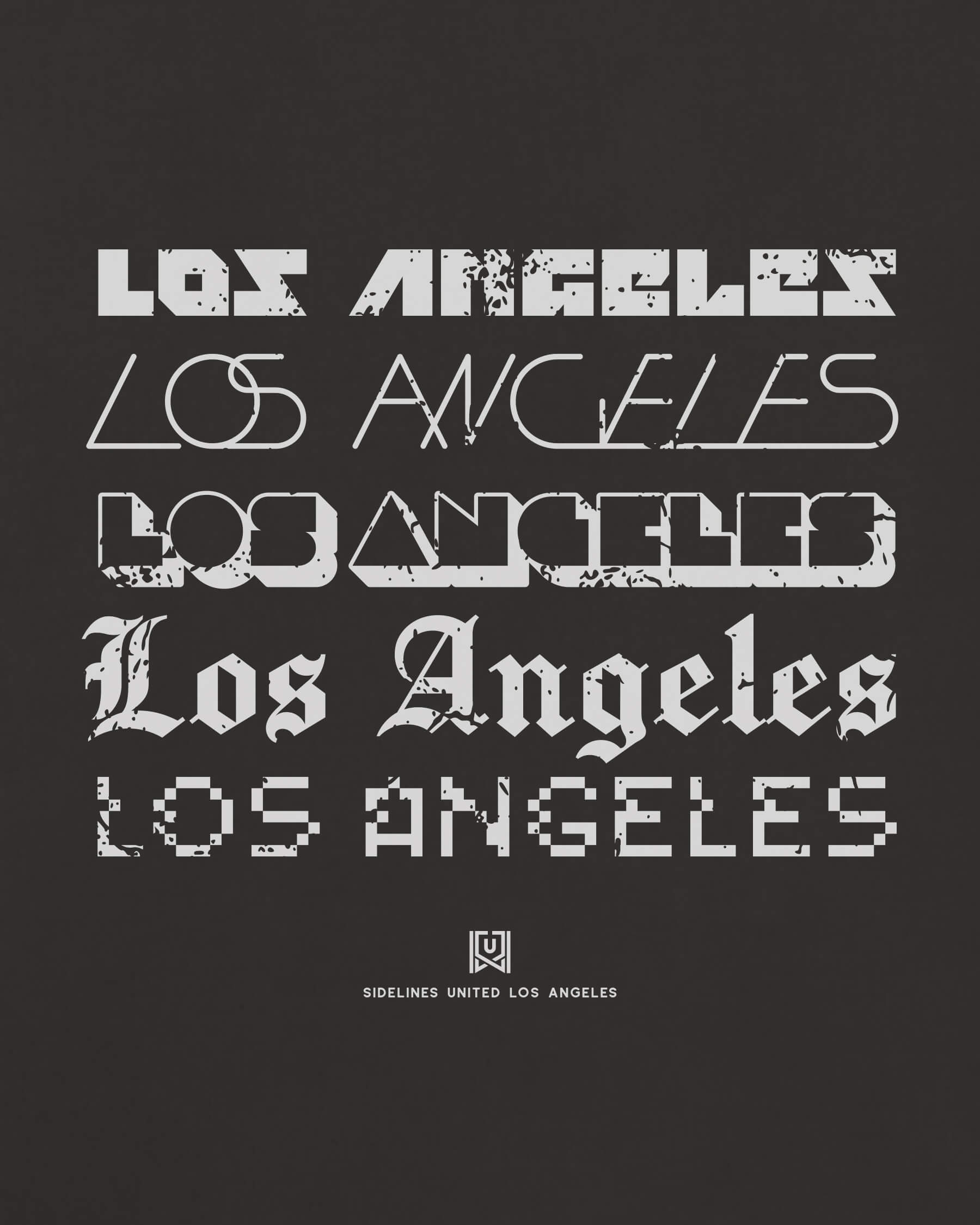 LA Not Your Type Tee - Washed Black / White - Zoom