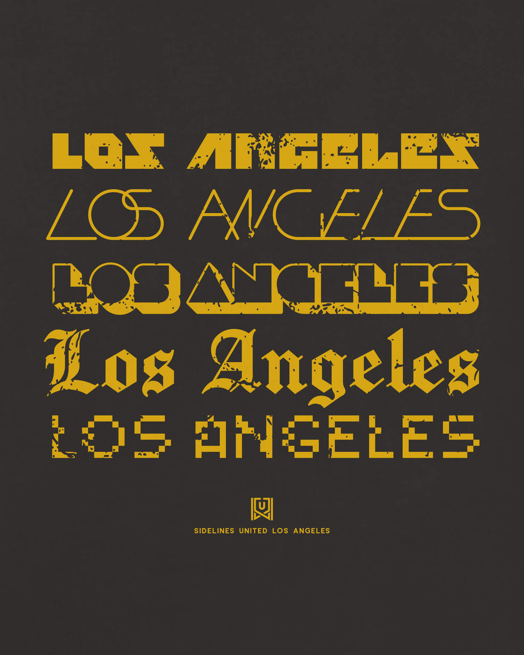 LA Not Your Type Black Tee