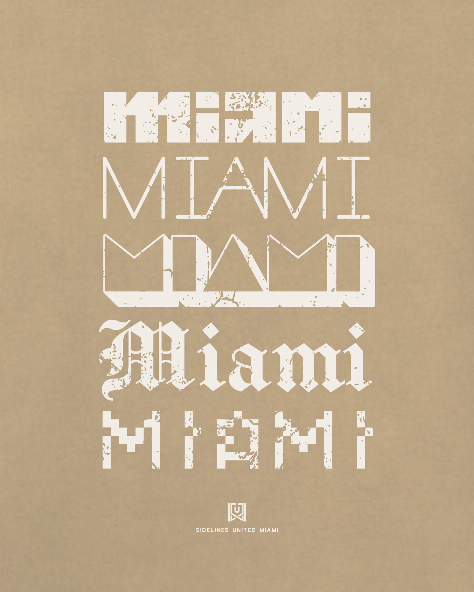 MIA Not Your Type Khaki Tee