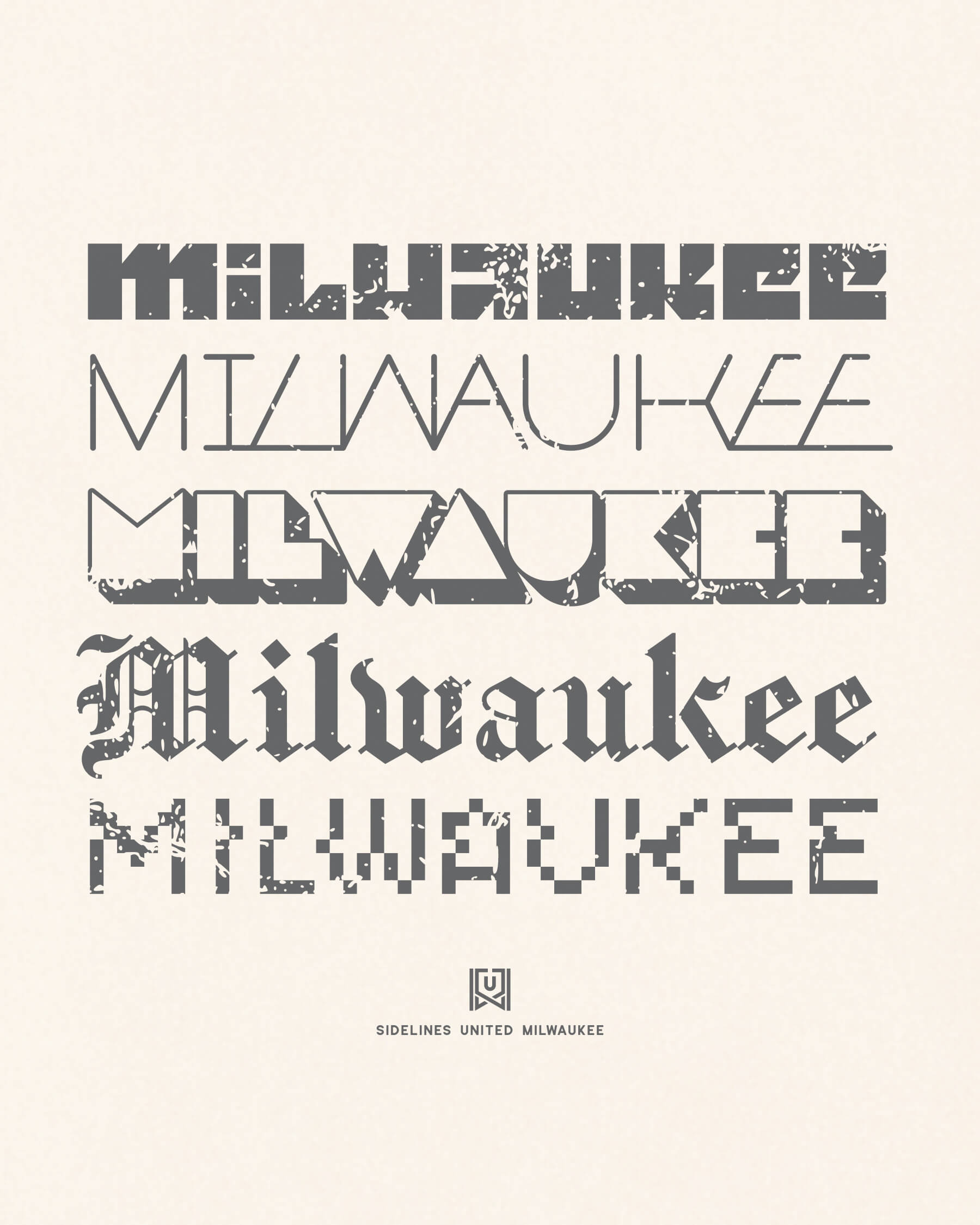 MKE Not Your Type Vintage White Tee