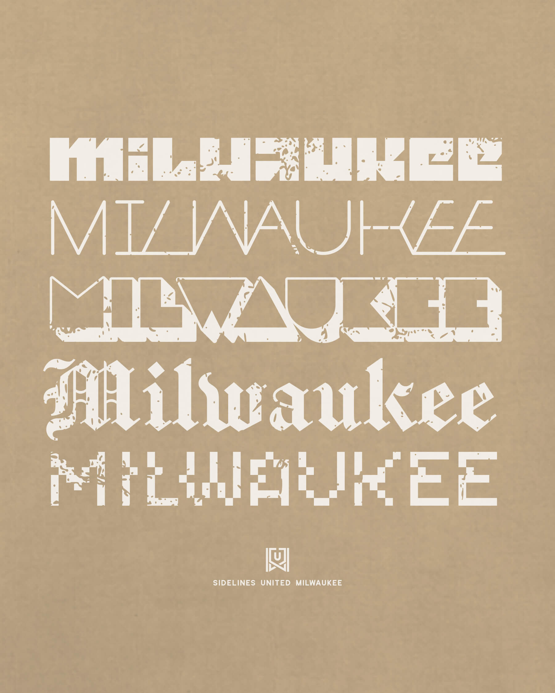 MKE Not Your Type Khaki Tee