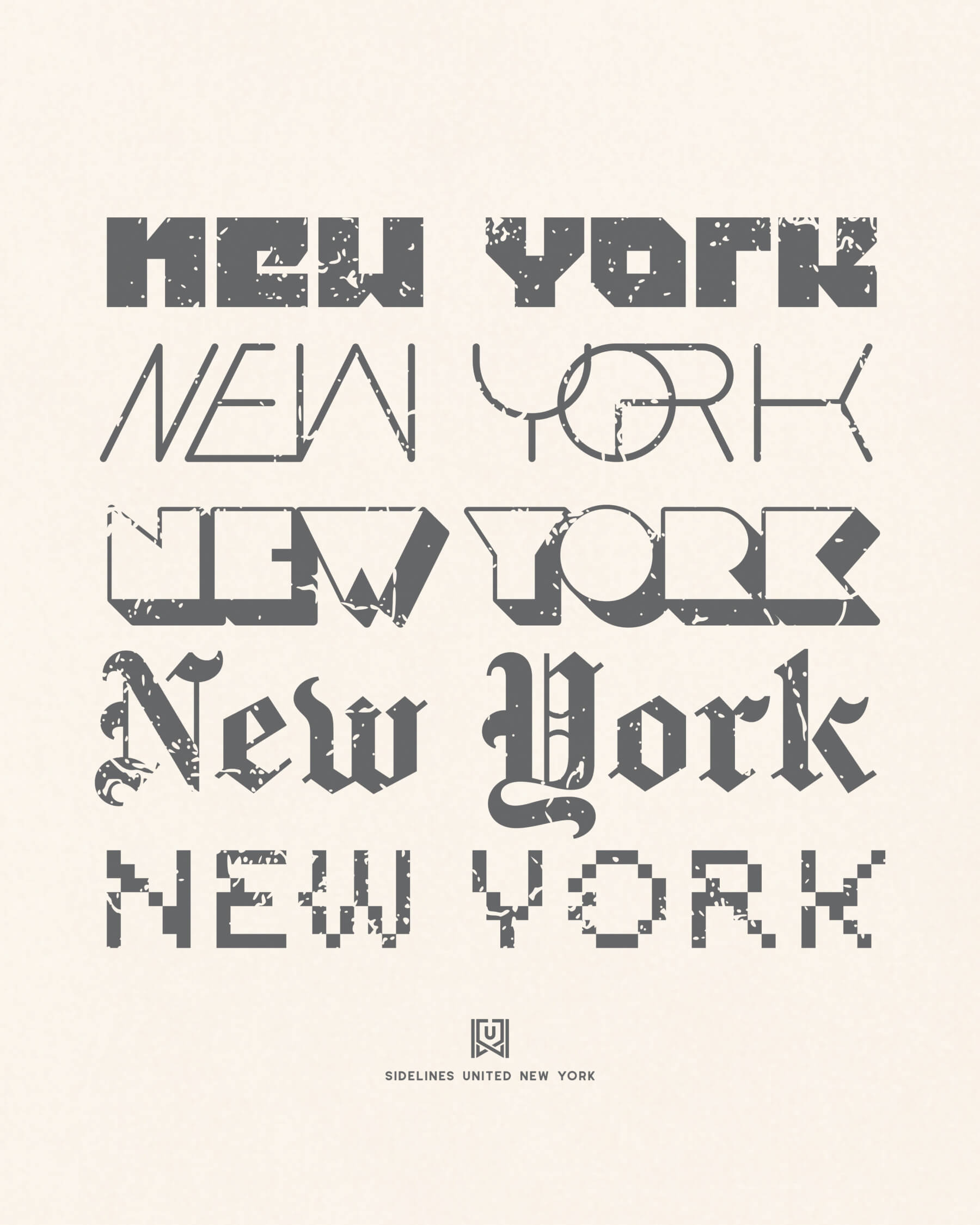 NY Not Your Type Tee - Vintage White - Zoom