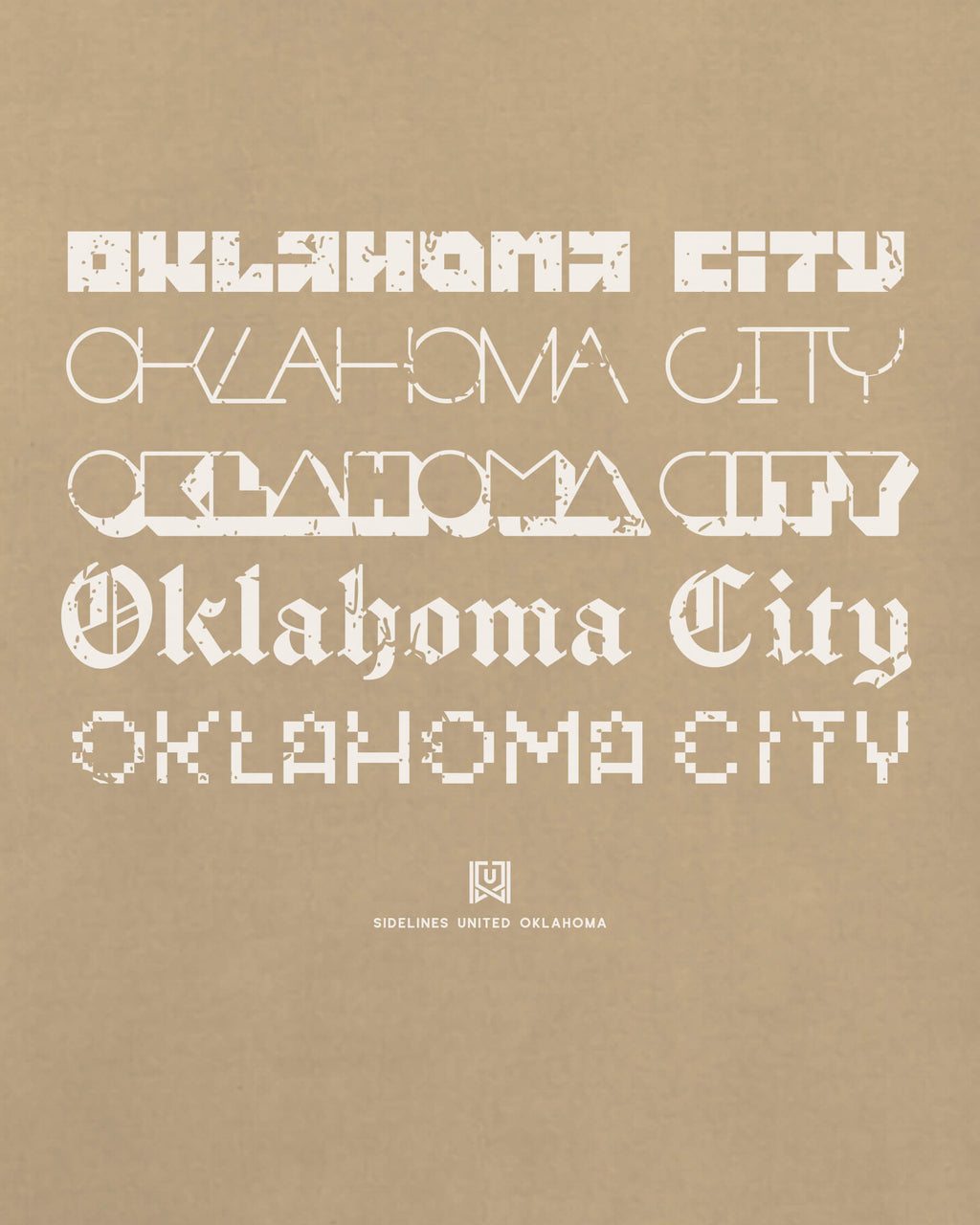 OKC Not Your Type Khaki Tee